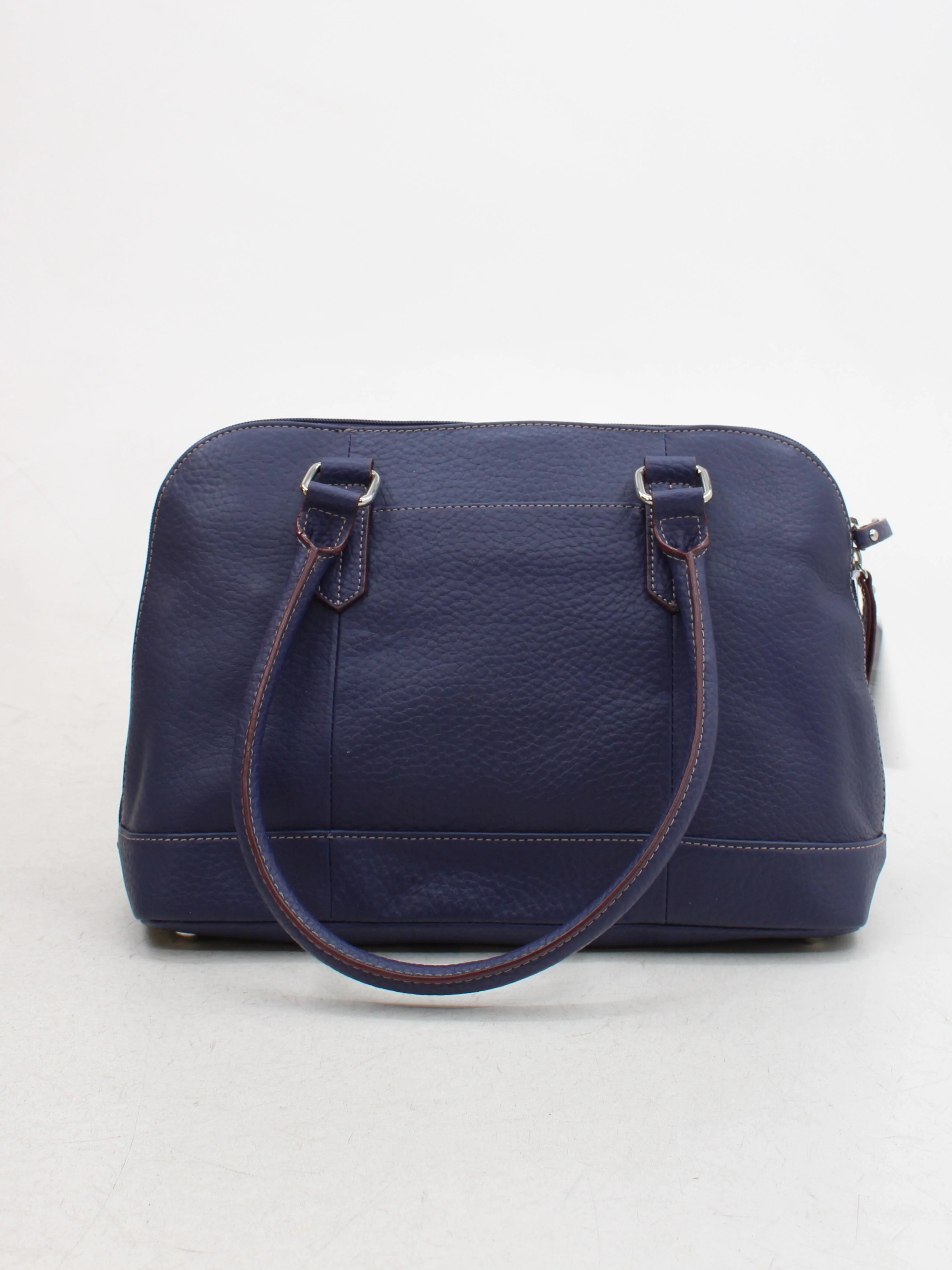 Tignanello Women's Bag Blue 100% Leather Shoulder Bag - Image 2