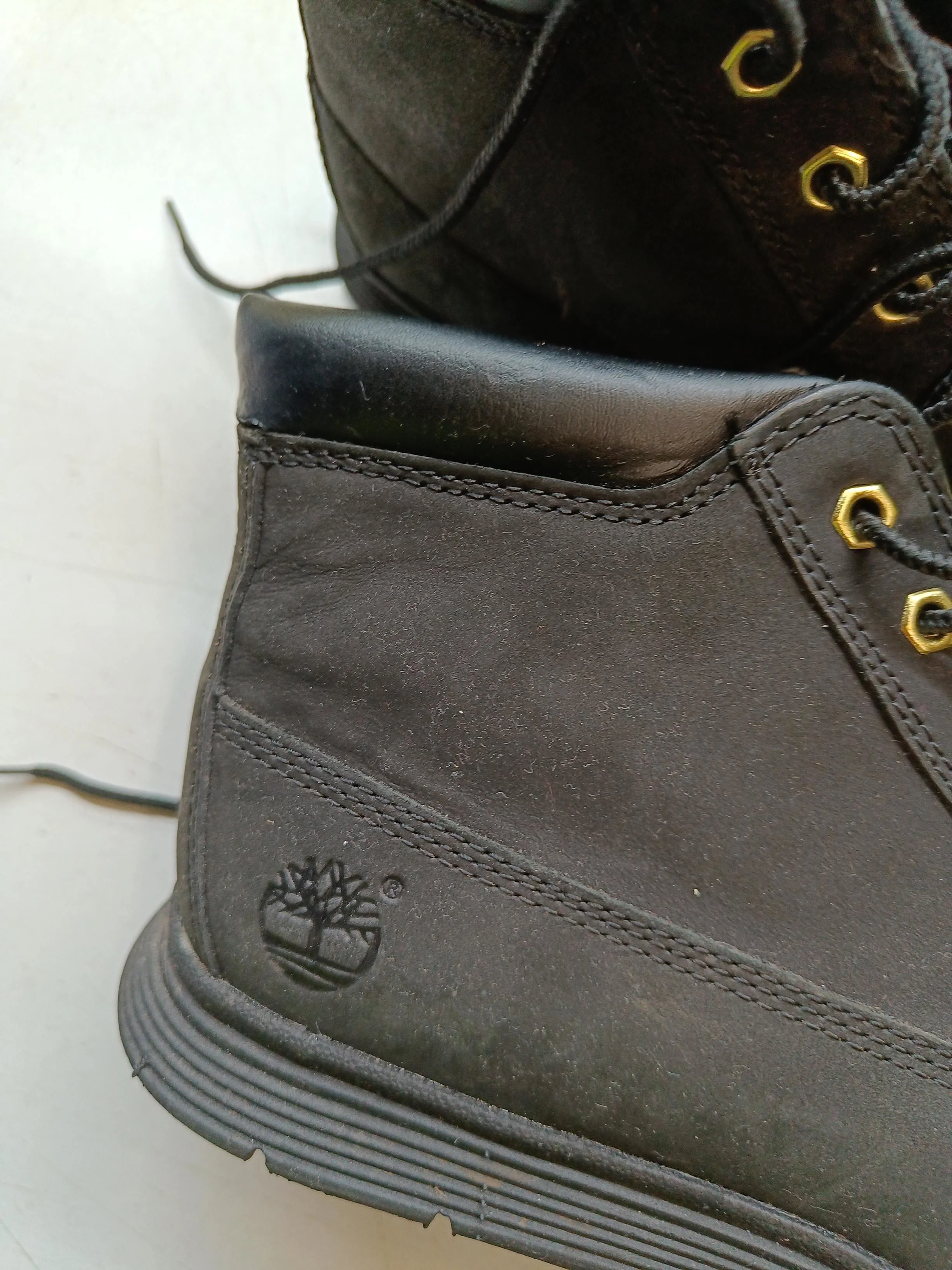 Timberland Men's Boots UK 4 Black 100% Suede Chelsea - Image 9