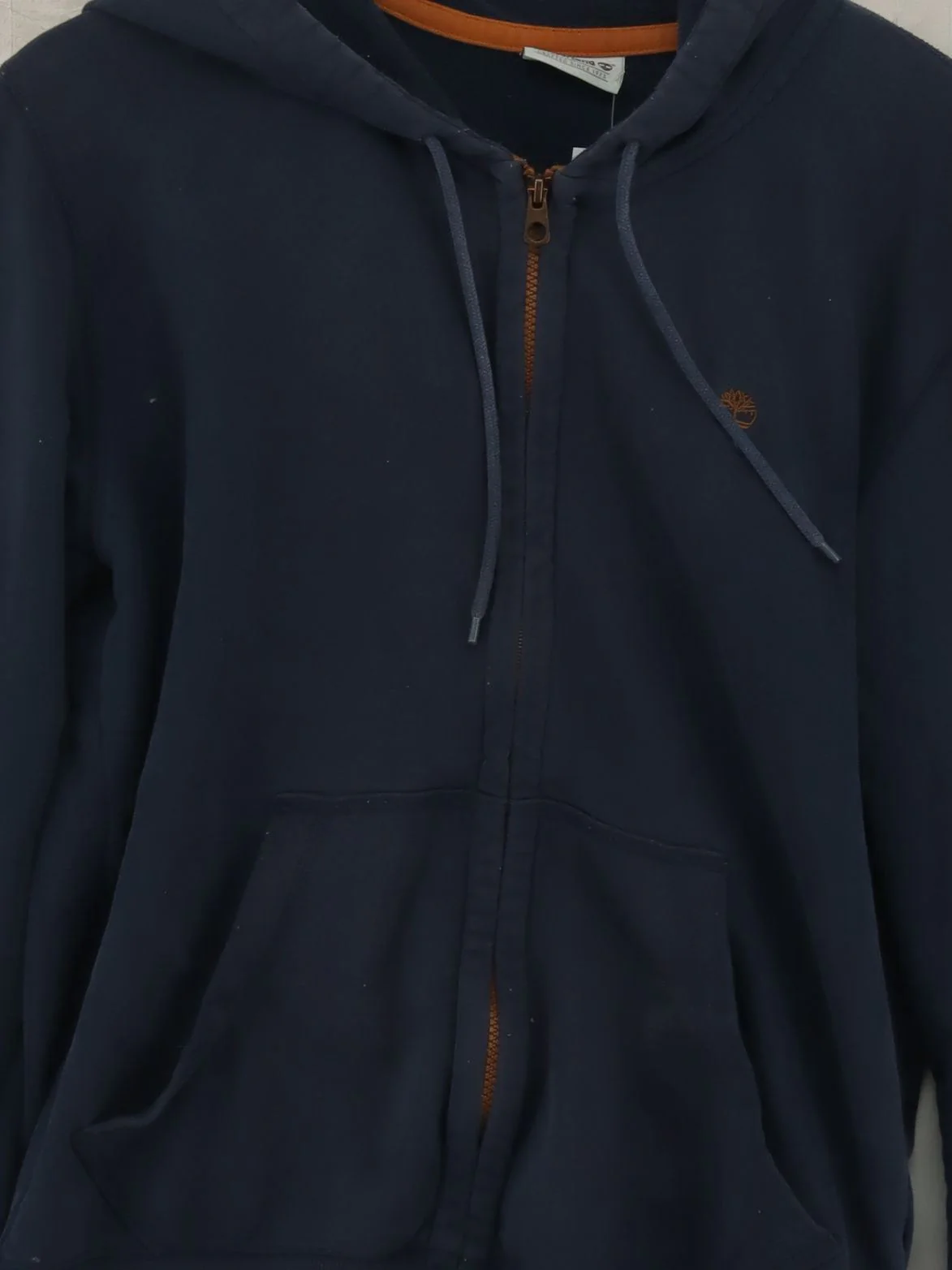 Timberland Men's Hoodie M Blue Cotton with Polyester Pullover - Image 3