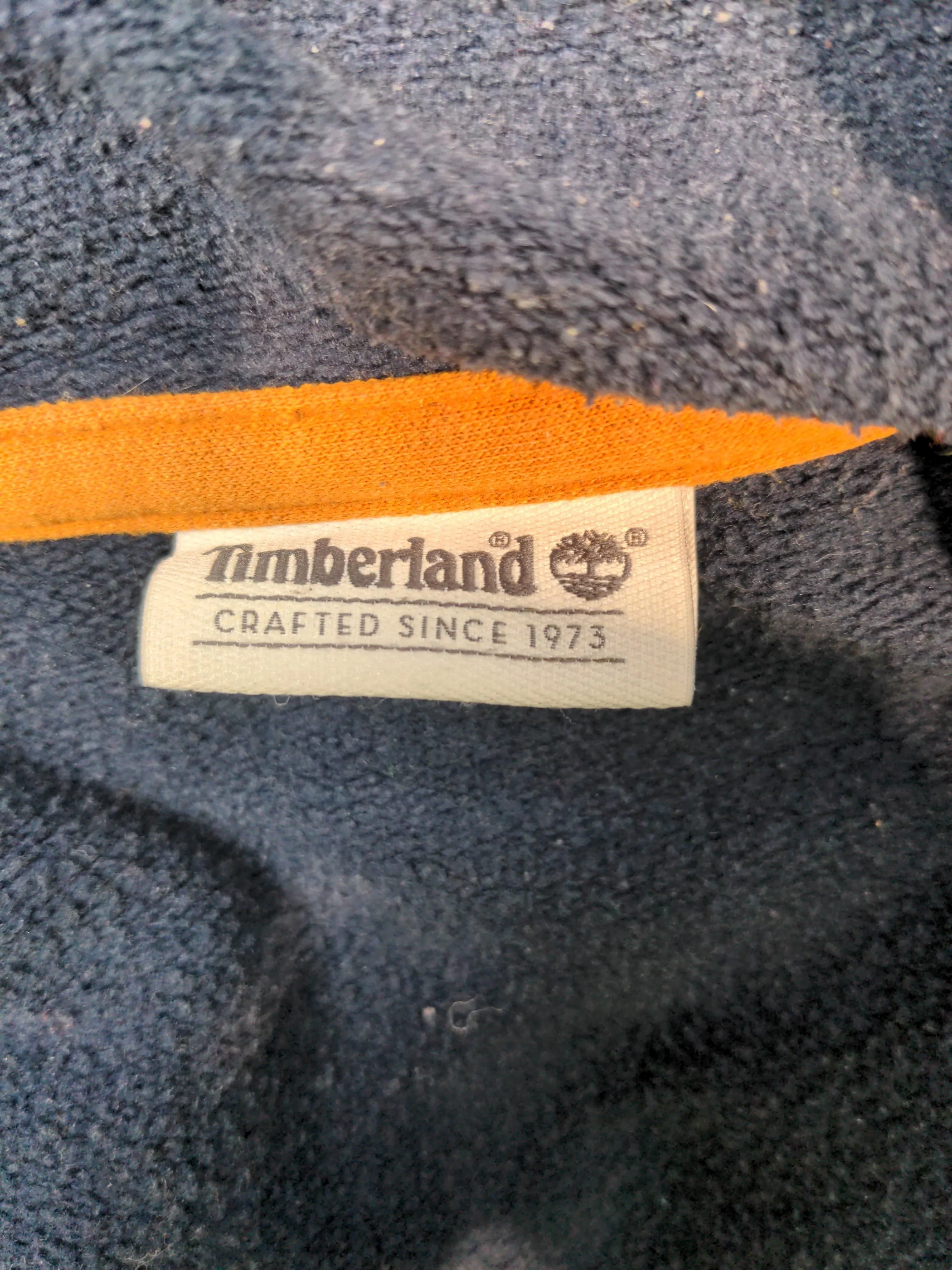 Timberland Men's Hoodie M Blue Cotton with Polyester Pullover - Image 6