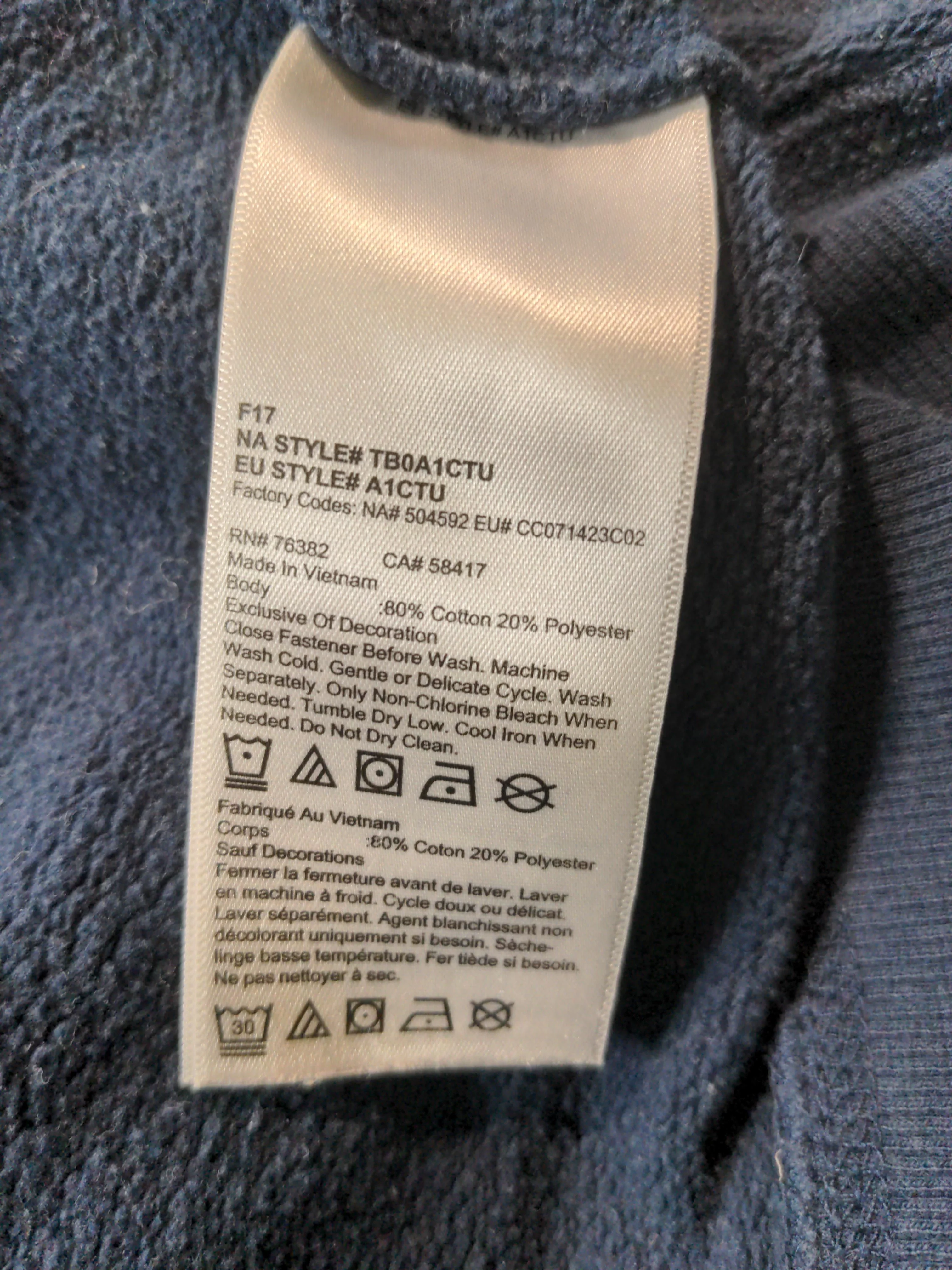 Timberland Men's Hoodie M Blue Cotton with Polyester Pullover - Image 7