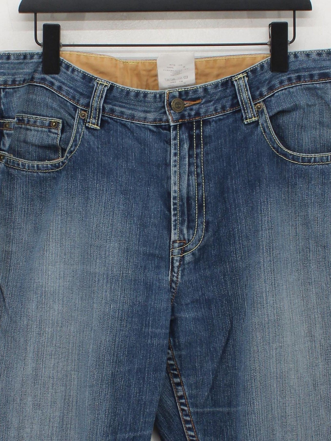 Timberland Men's Jeans W 36 in Blue 100% Cotton Straight - Image 3