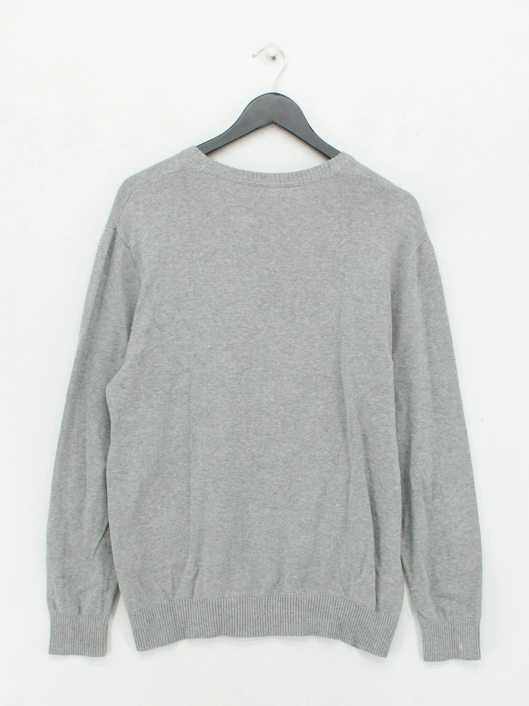Timberland Men's Jumper L Grey 100% Cotton Round Neck Pullover - Image 2