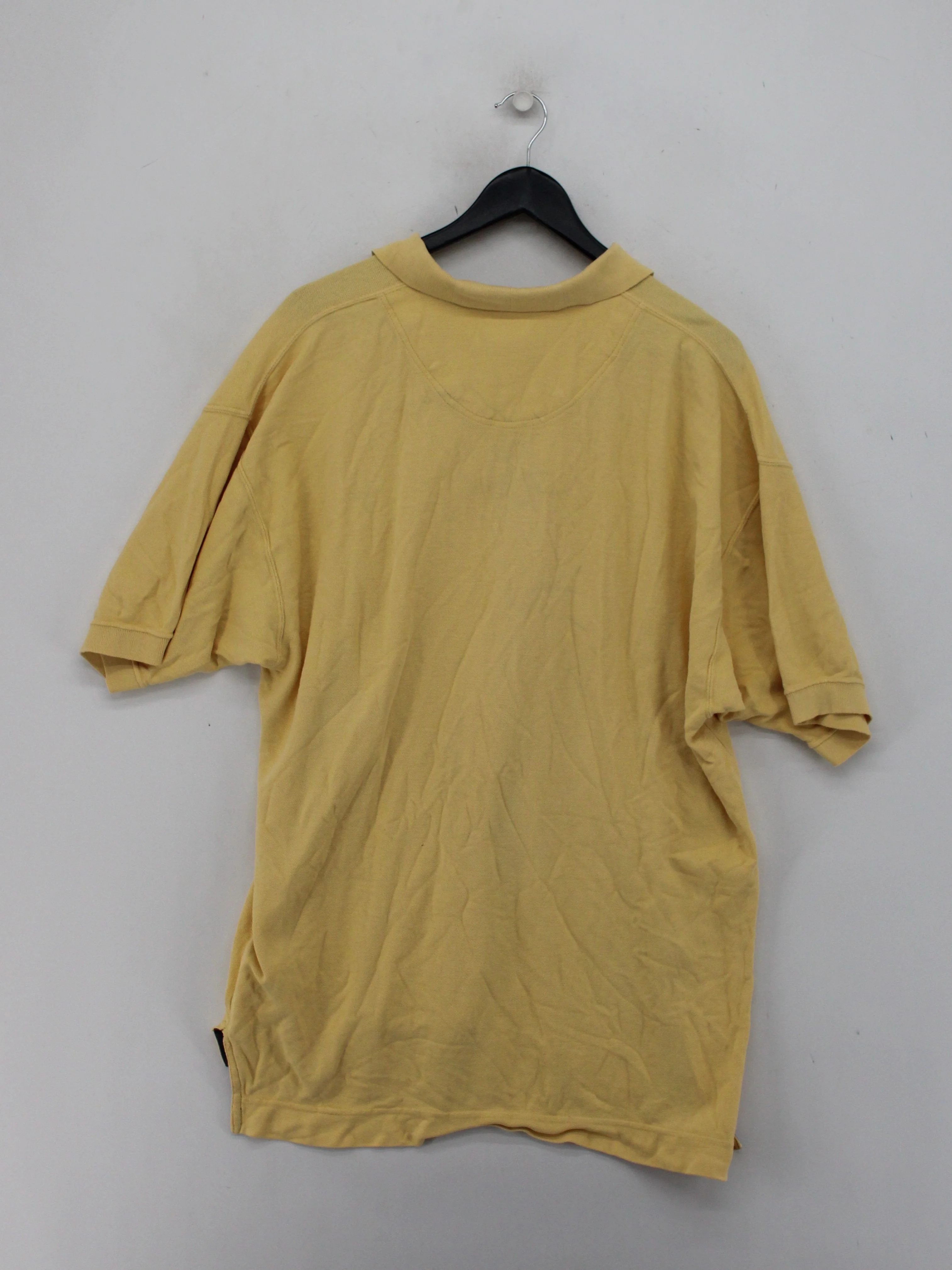 Timberland Men's Polo L Yellow 100% Cotton Basic - Image 2