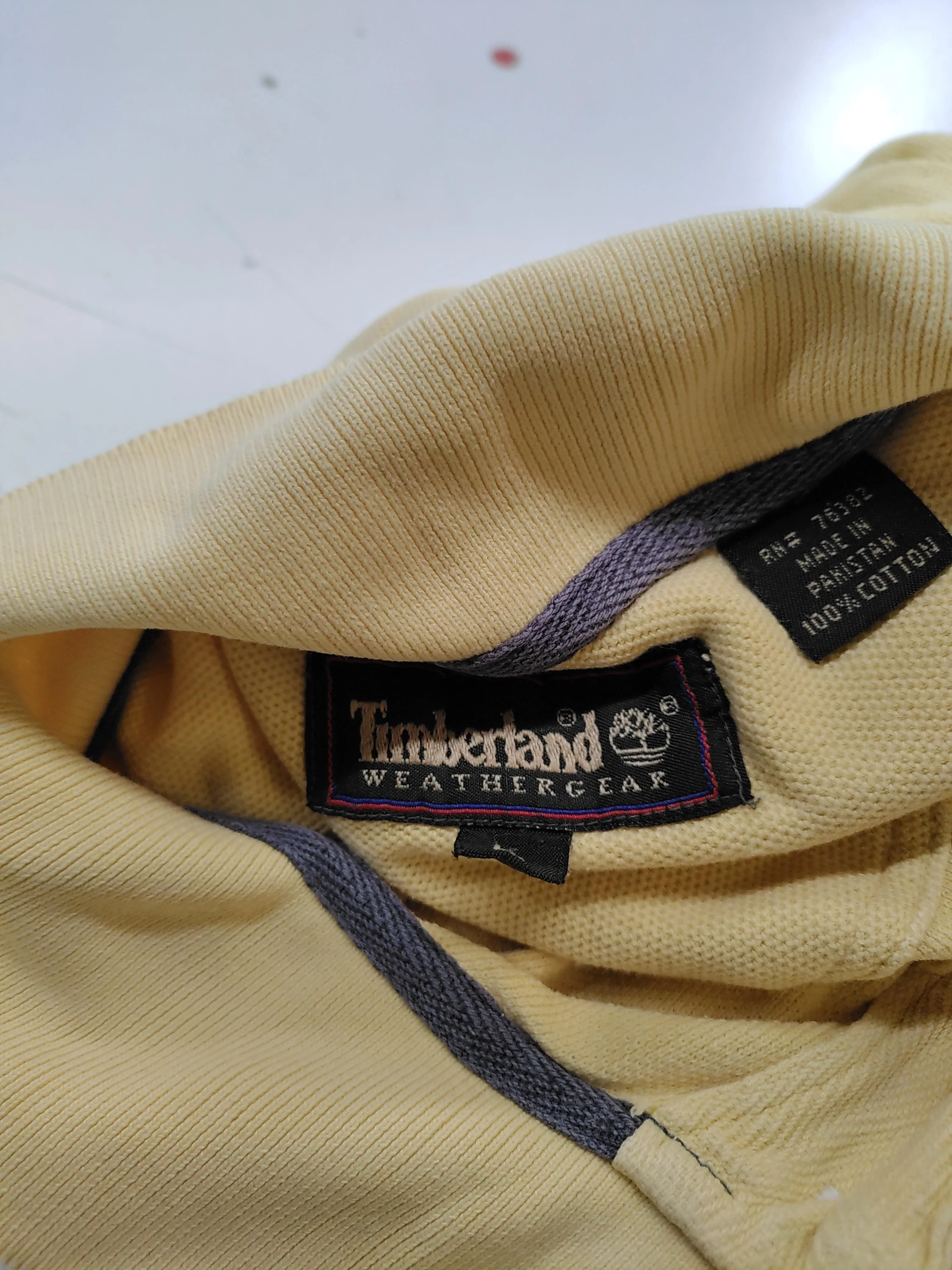 Timberland Men's Polo L Yellow 100% Cotton Basic - Image 5