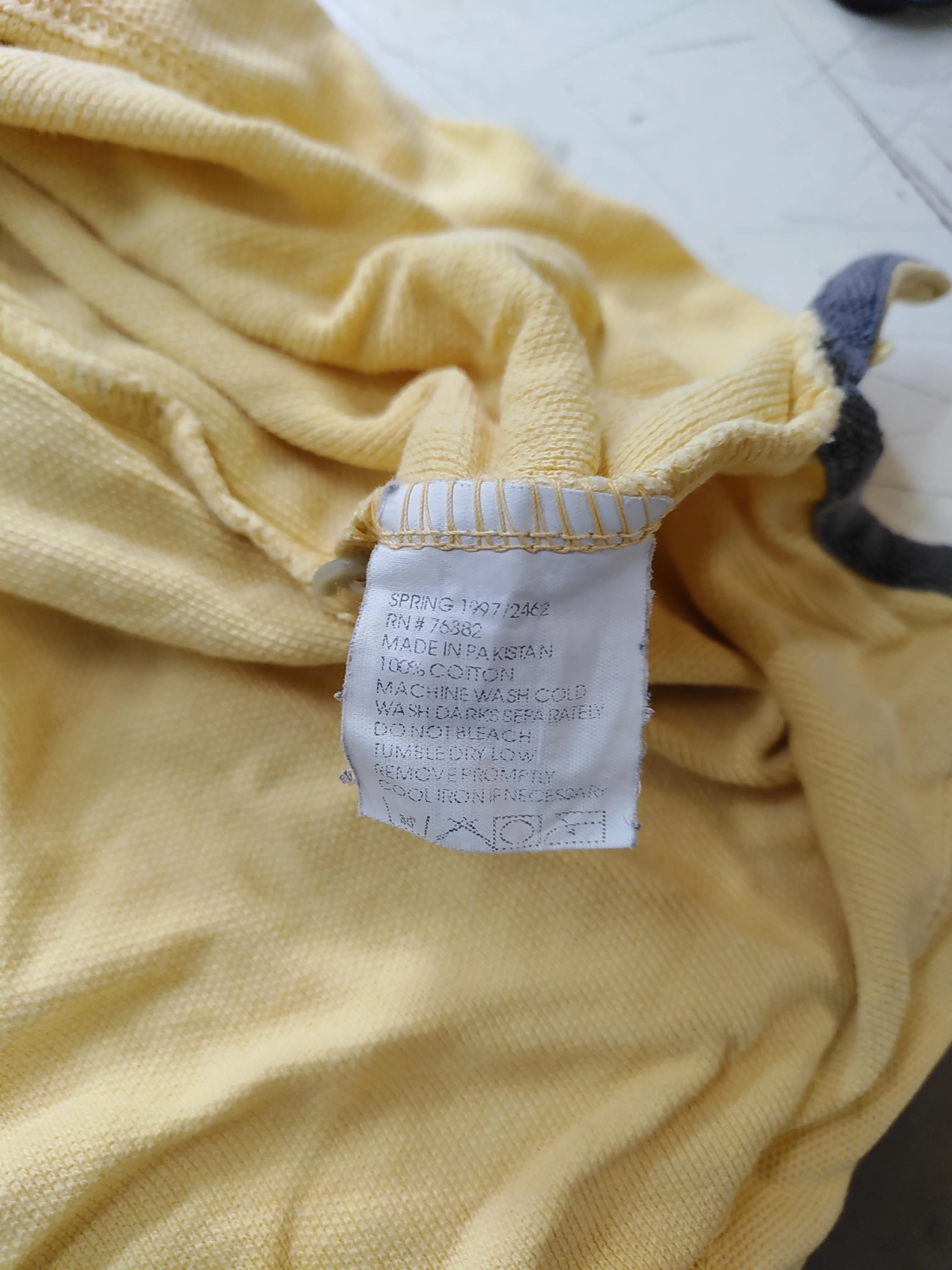 Timberland Men's Polo L Yellow 100% Cotton Basic - Image 6