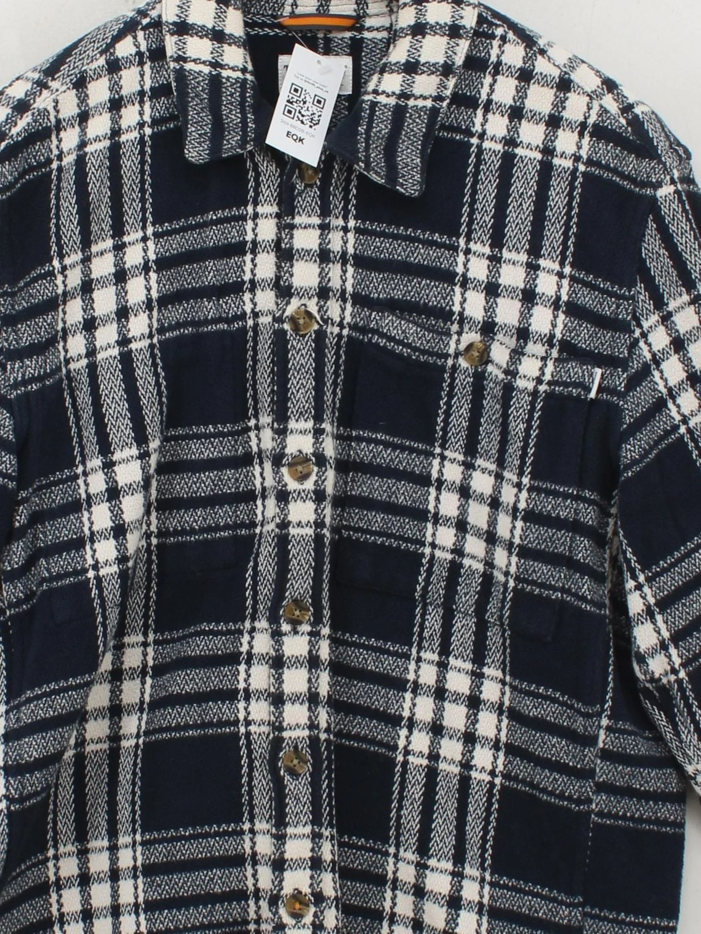 Timberland Men's Shirt M Blue Checkered 100% Cotton Basic - Image 3