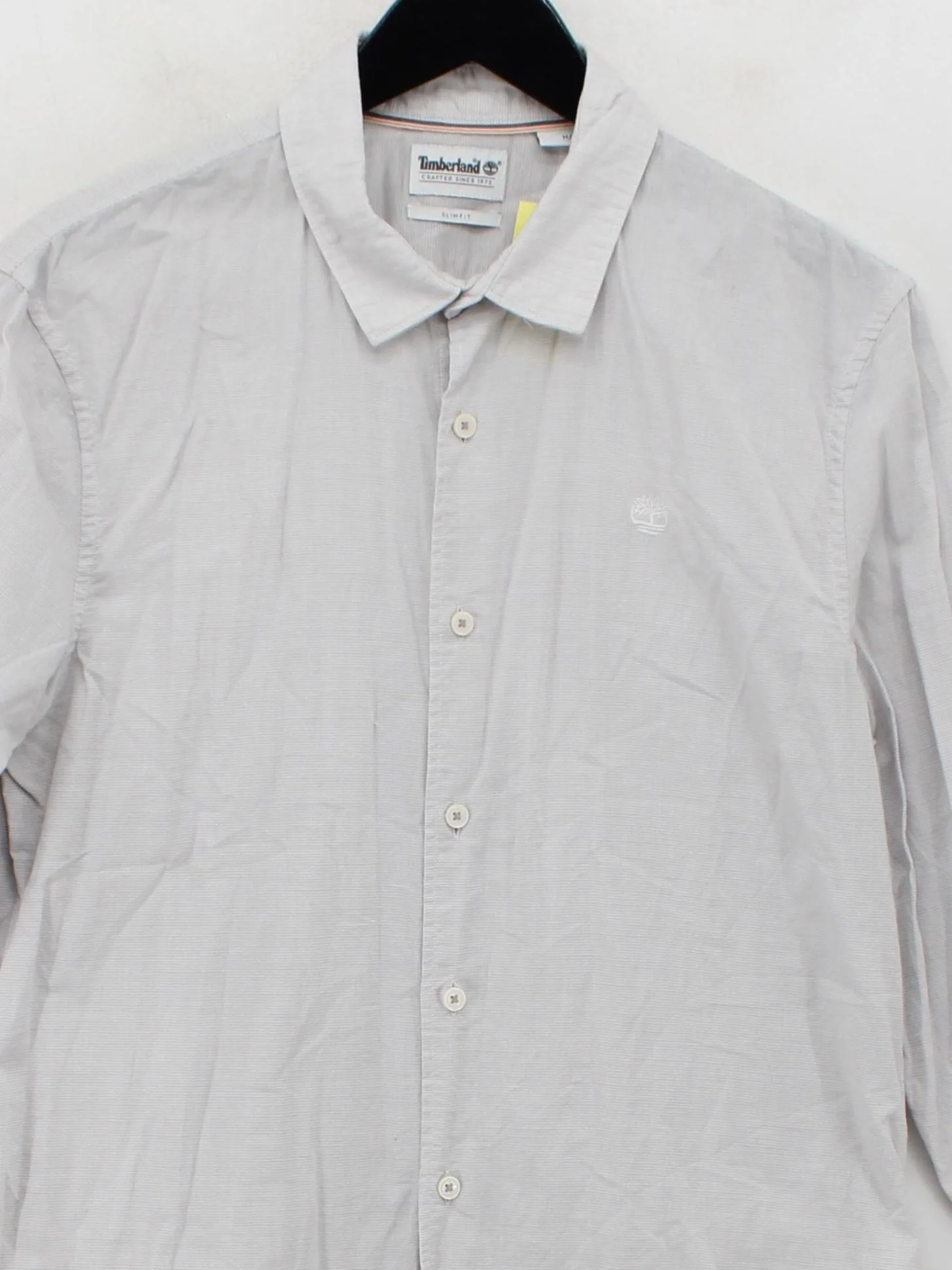 Timberland Men's Shirt M Grey Striped 100% Cotton Basic - Image 3