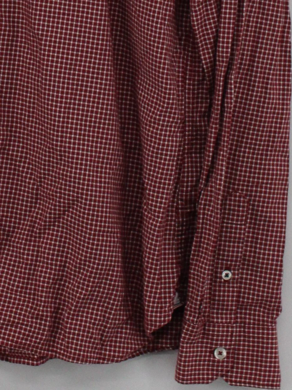 Timberland Men's Shirt M Red Checkered 100% Cotton Basic - Image 4