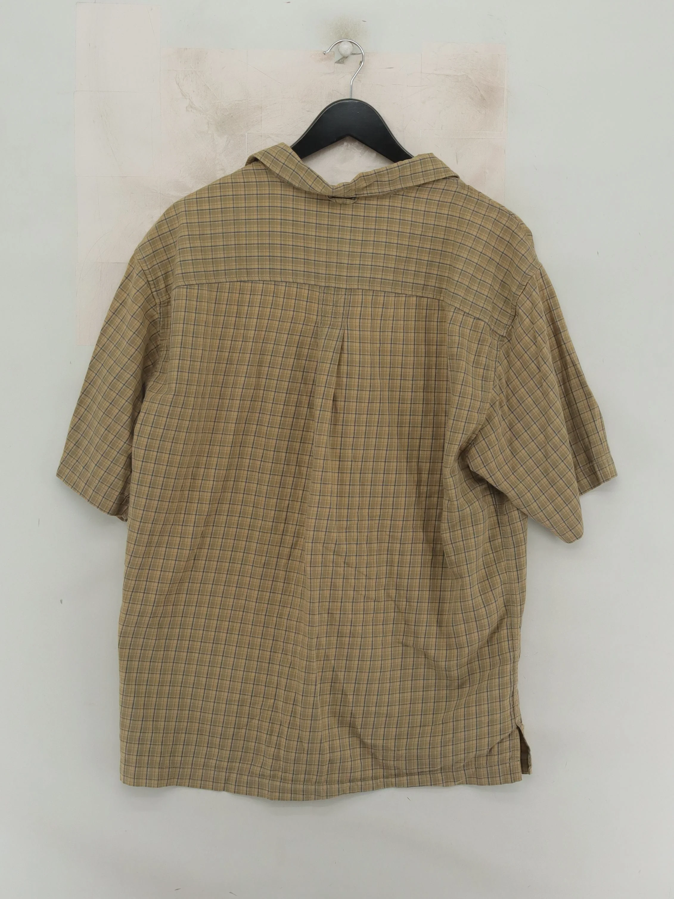 Timberland Men's Shirt M Tan Checkered 100% Cotton Basic - Image 2