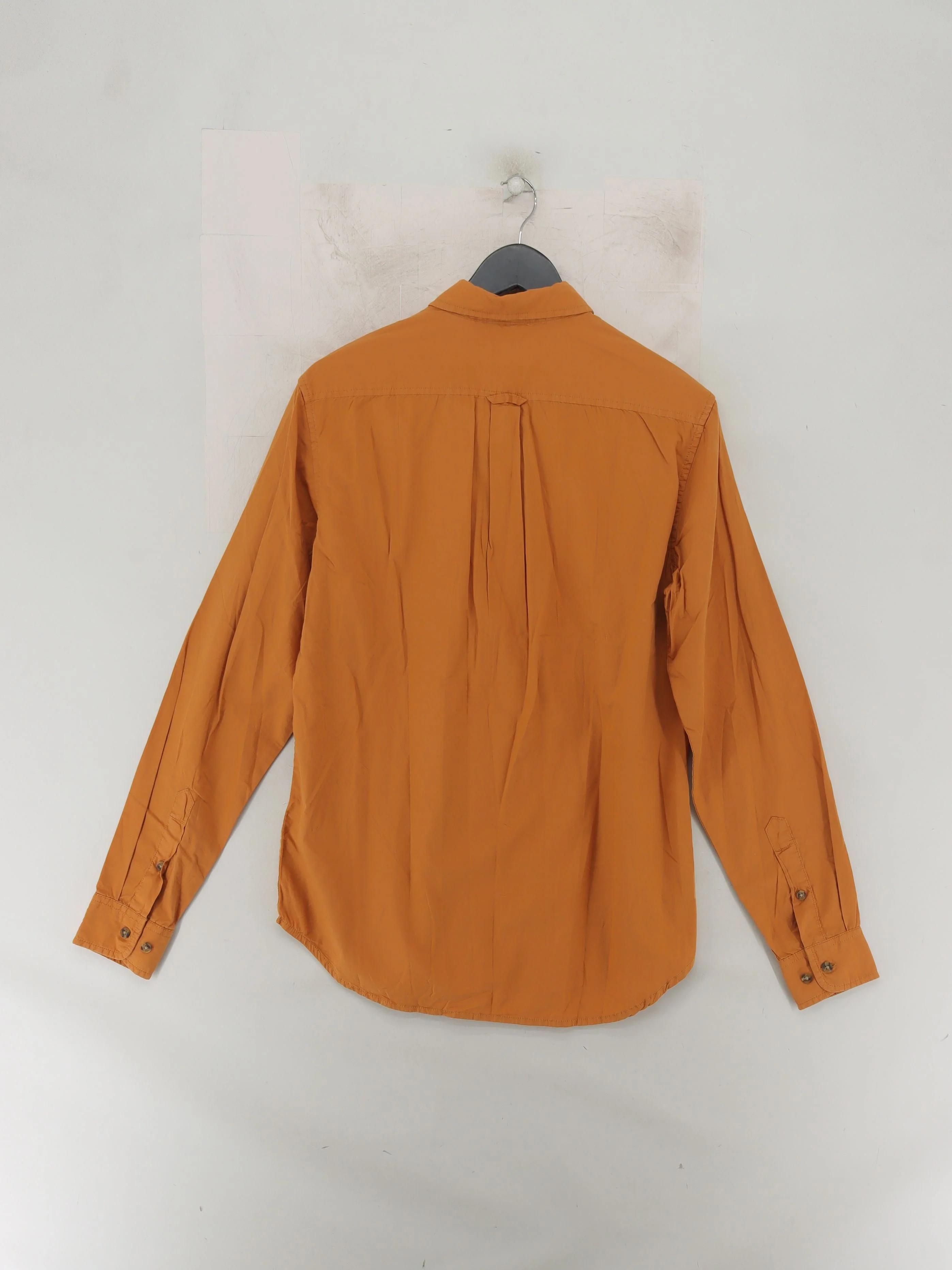 Timberland Men's Shirt S Orange 100% Cotton Basic - Image 2