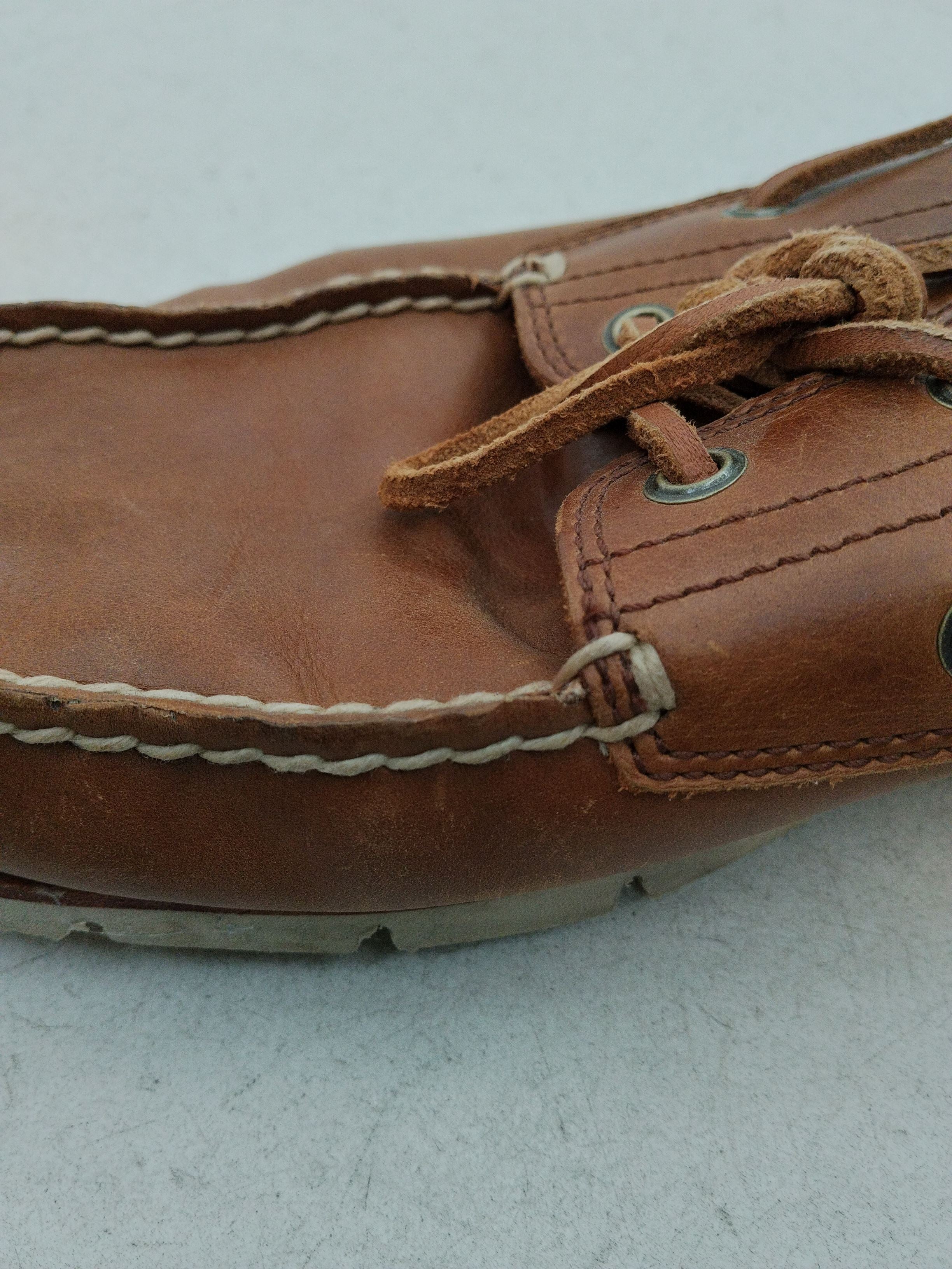 Timberland Men's Shoes UK 10.5 Brown 100% Leather Boat Shoe - Image 9