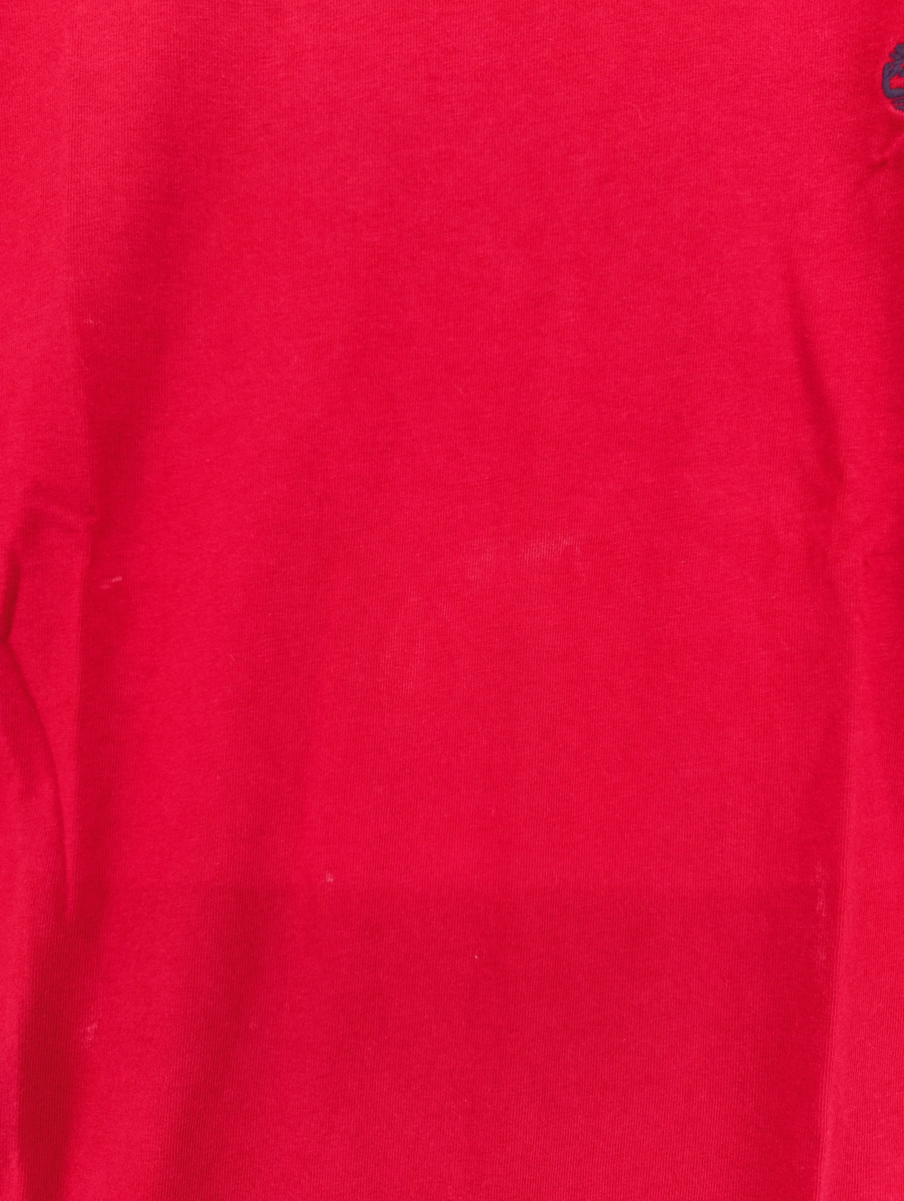 Timberland Men's T-Shirt M Red 100% Cotton Basic - Image 5