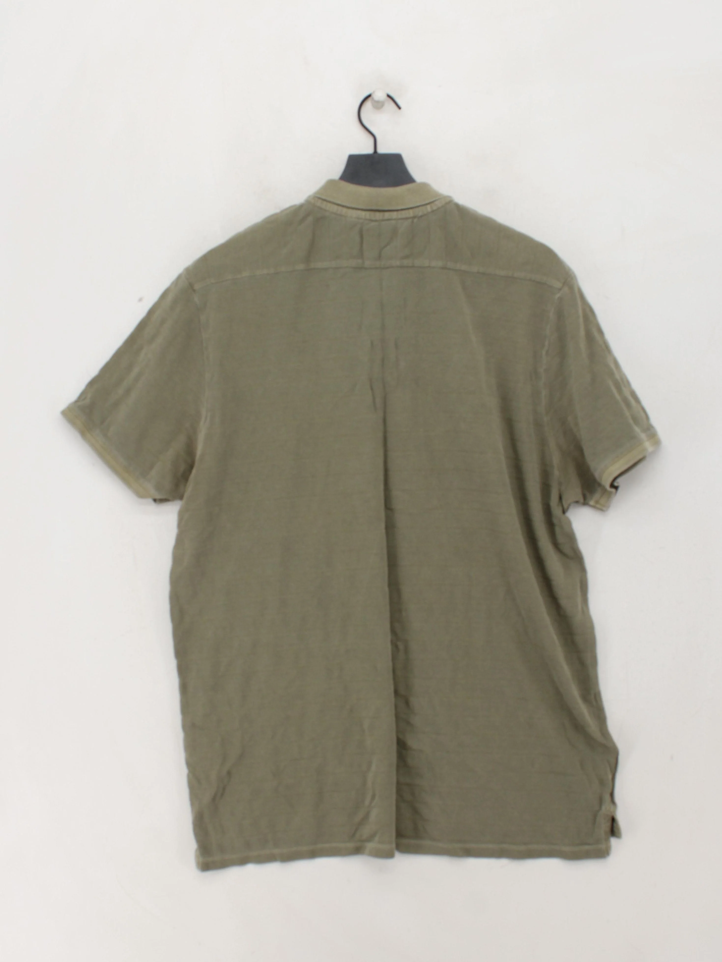 Timezone Men's Polo XXL Green Striped 100% Cotton Basic - Image 2