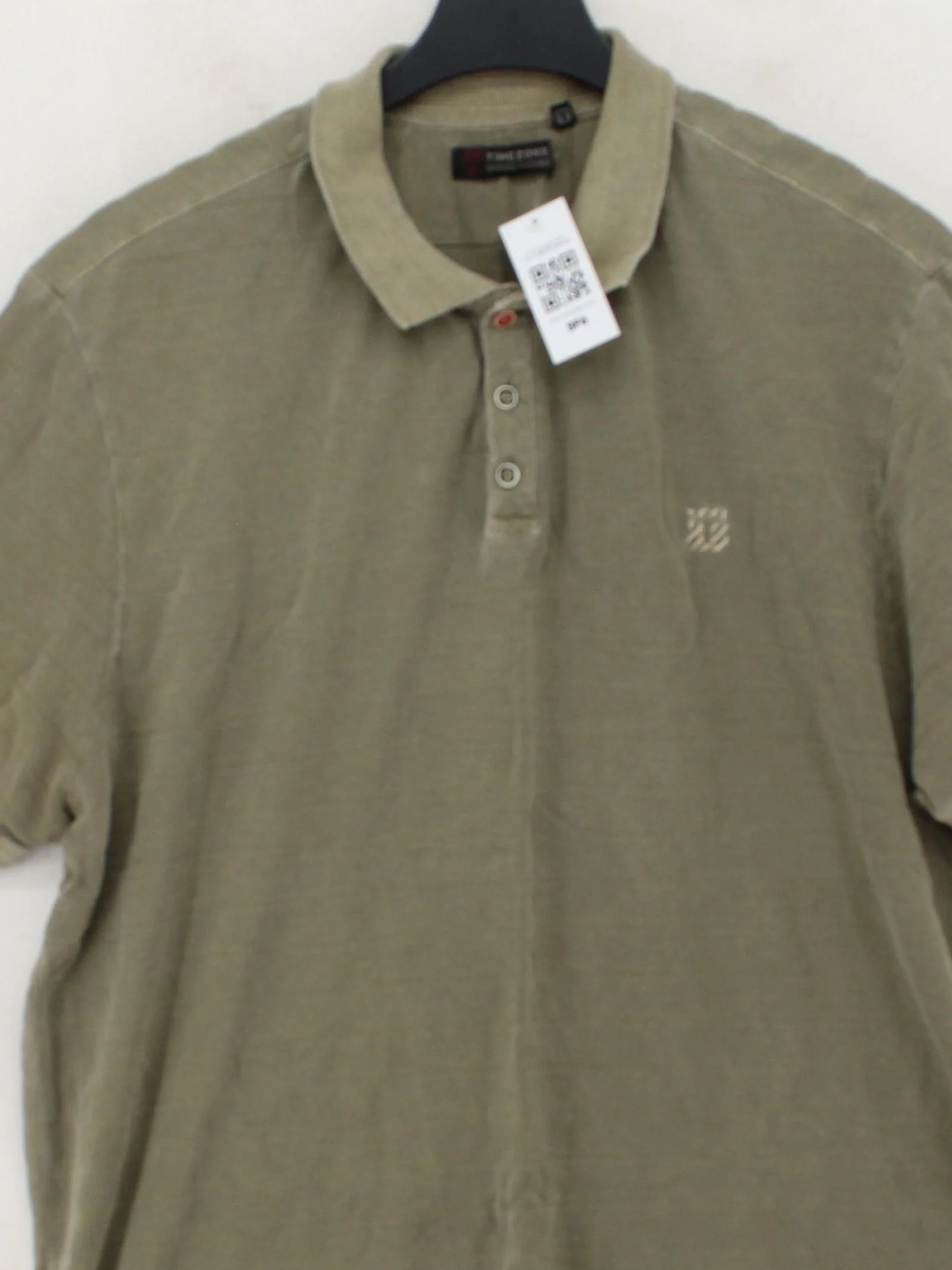 Timezone Men's Polo XXL Green Striped 100% Cotton Basic - Image 3