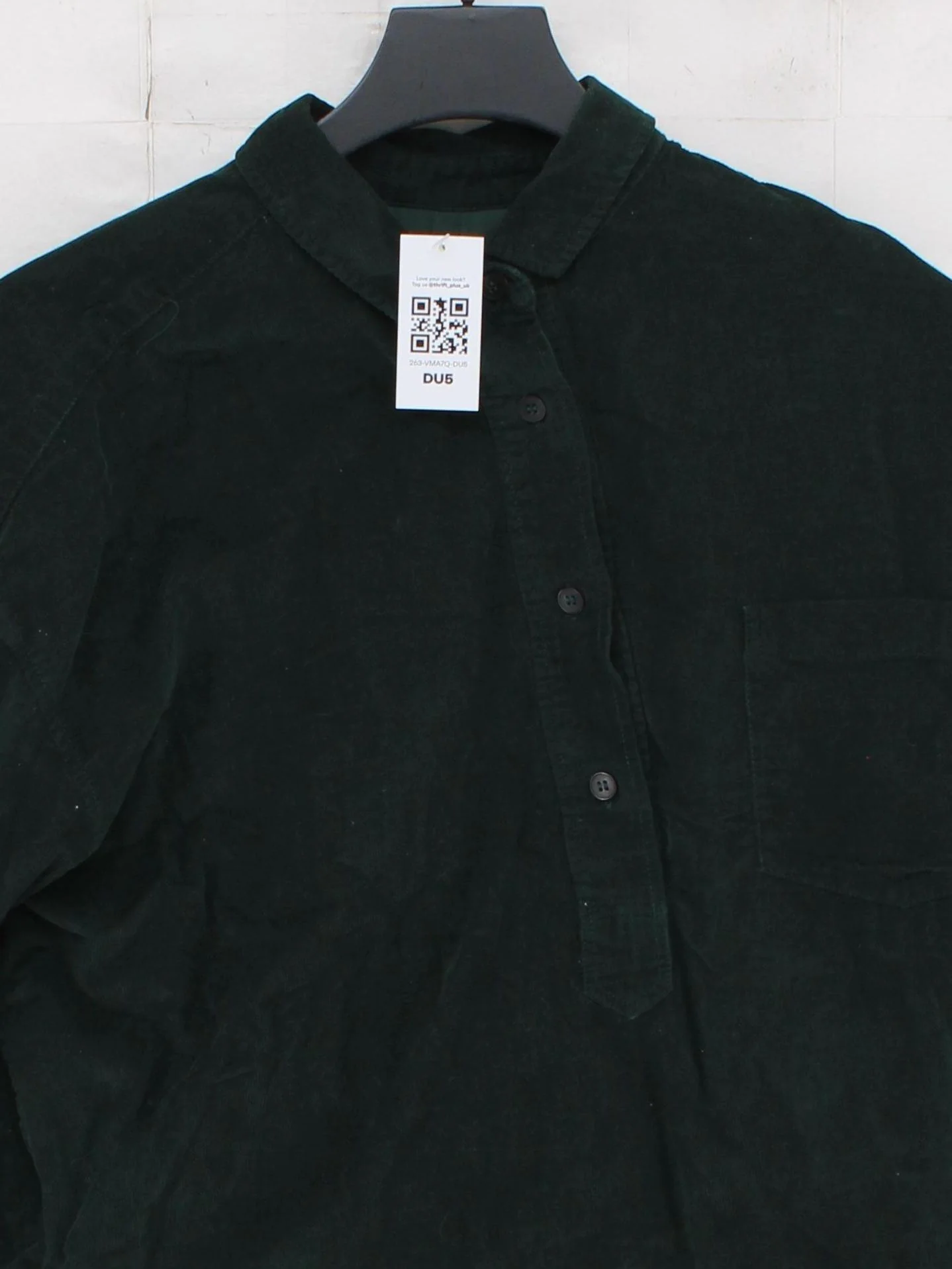 Toast Men's Shirt M Green 100% Cotton Basic - Image 3