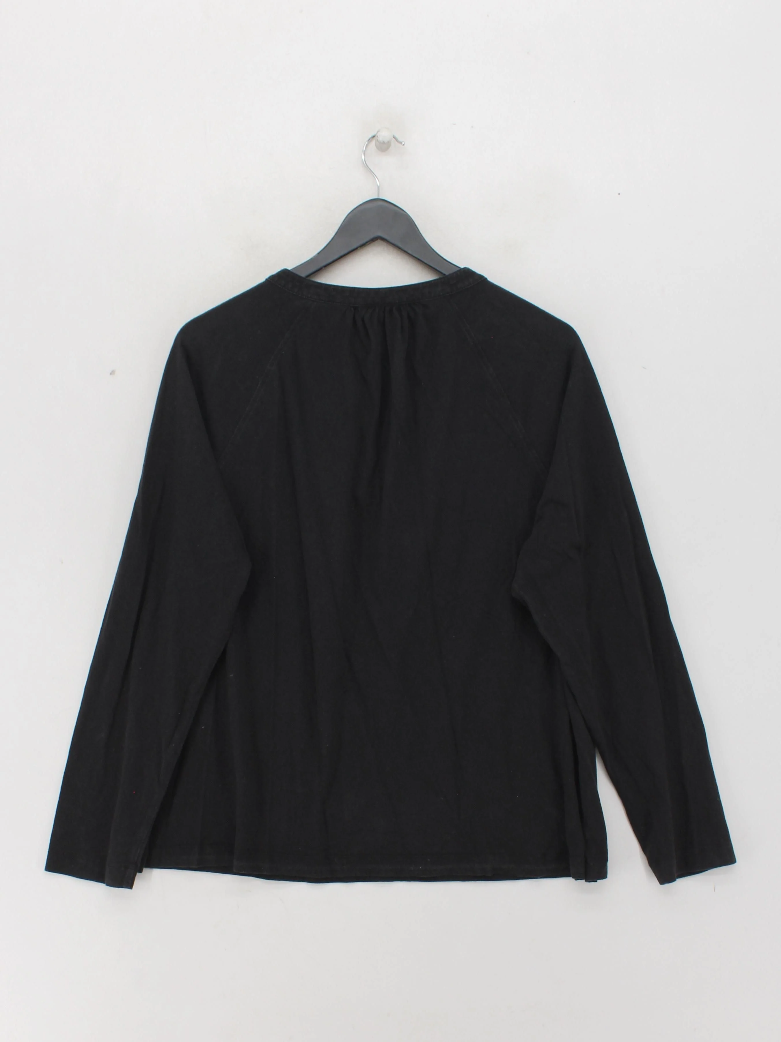 Toast Men's T-Shirt L Black Cotton with Linen Basic - Image 2