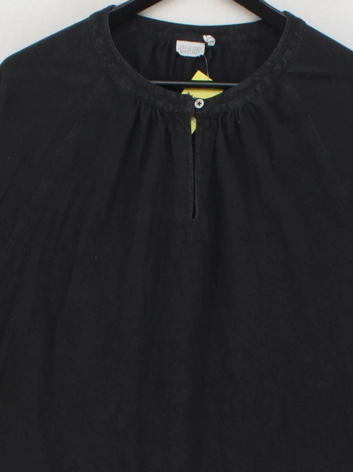 Toast Men's T-Shirt L Black Cotton with Linen Basic - Image 3