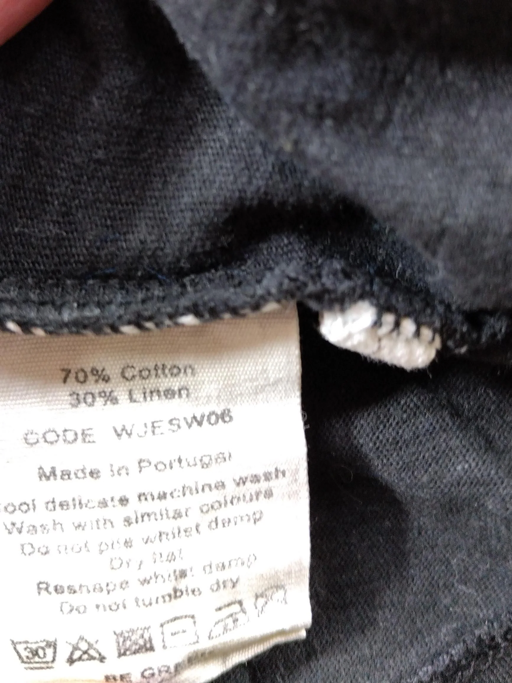 Toast Men's T-Shirt L Black Cotton with Linen Basic - Image 7