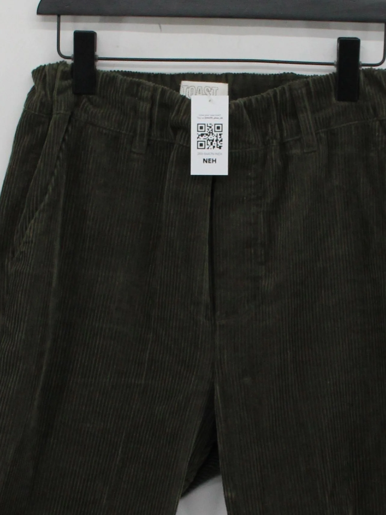 Toast Men's Trousers M Green 100% Cotton Tapered Chino - Image 3
