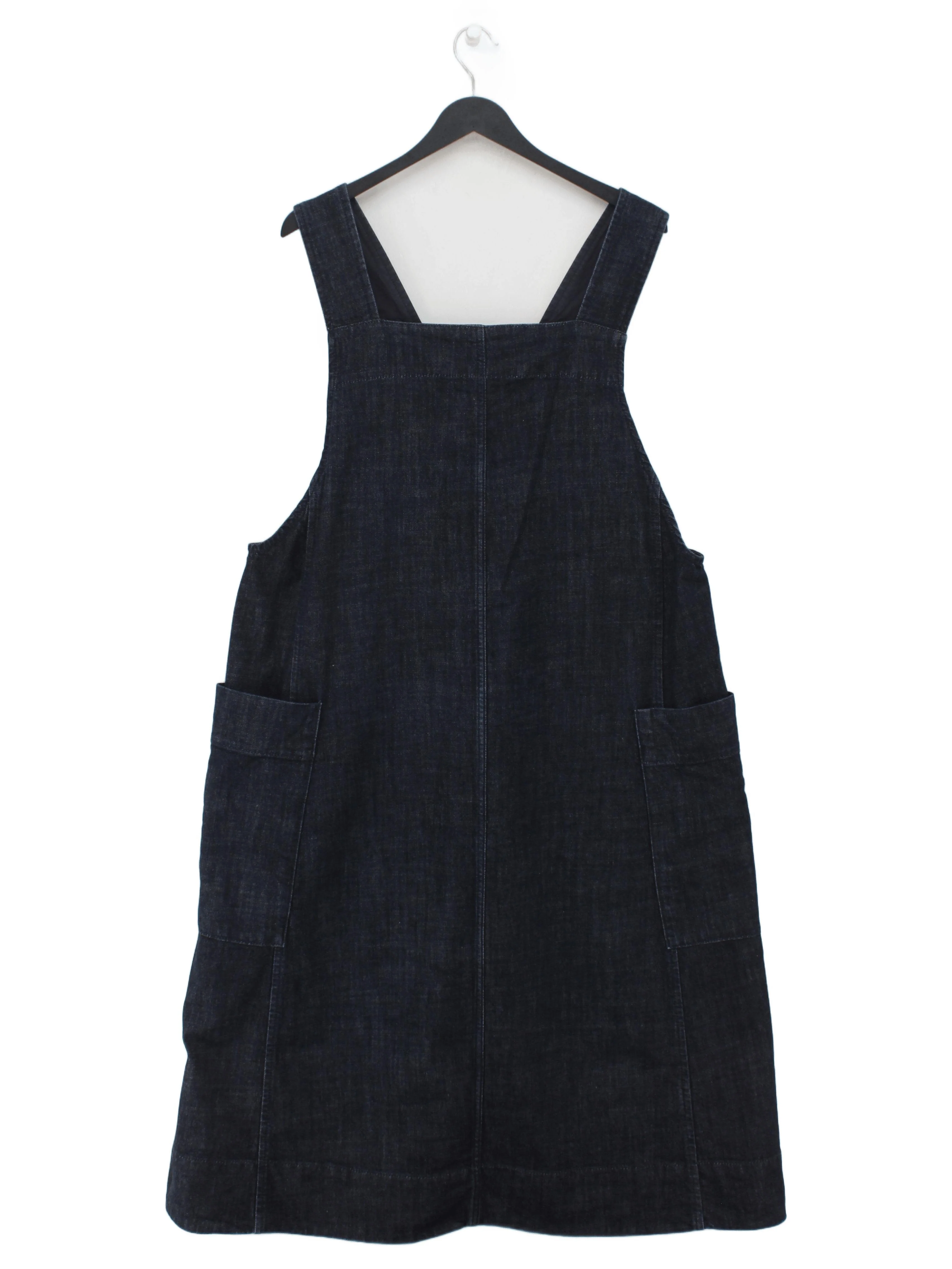 Toast Pinafore/Dungaree Mini Dress UK16 in Blue