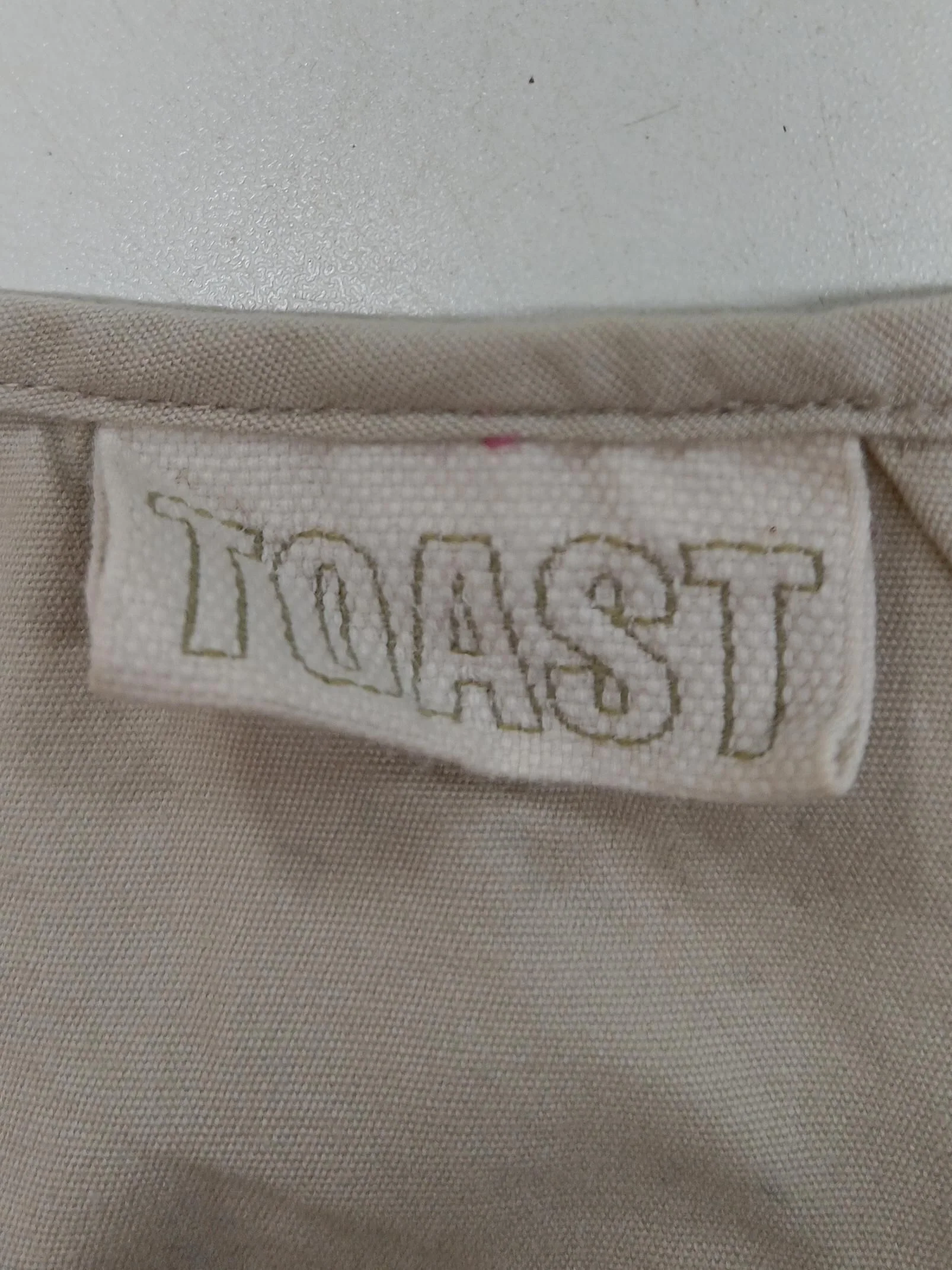 Toast Shirt Midi Dress UK10 in Cream - Image 5