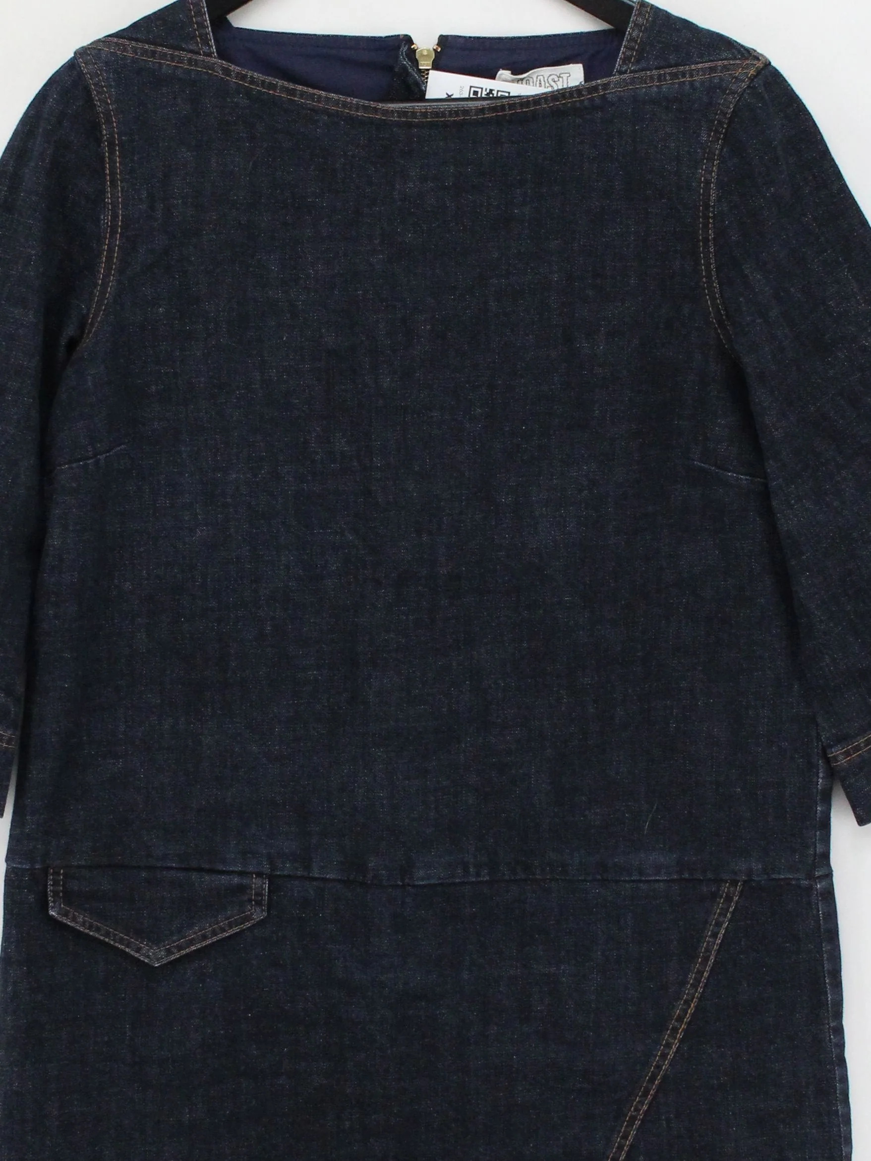 Toast T-Shirt Mini Dress UK12 in Blue - Image 3