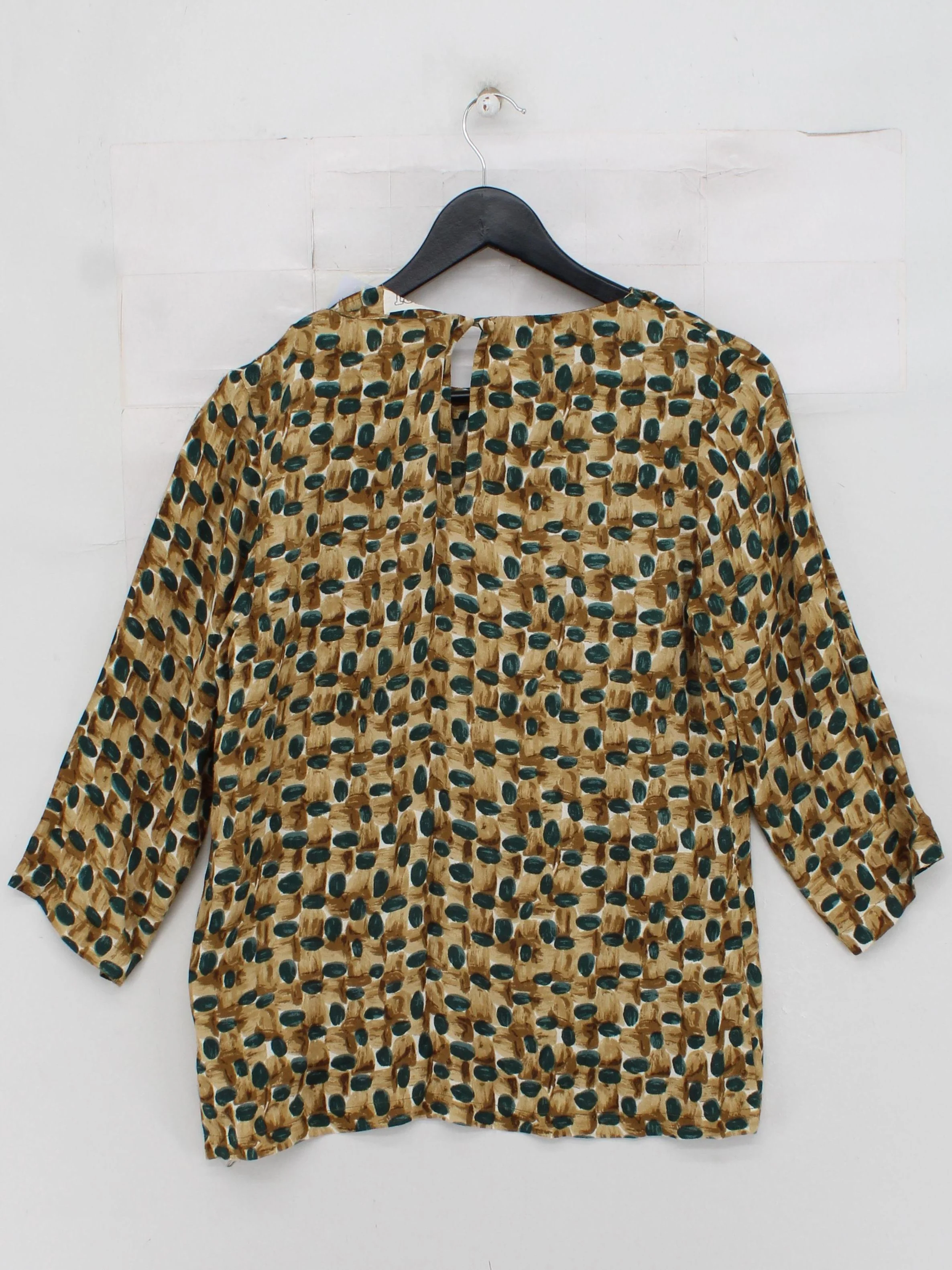 Toast Women's Blouse UK 14 Multi 100% Viscose 3/4 Sleeve Round Neck Basic - Image 2