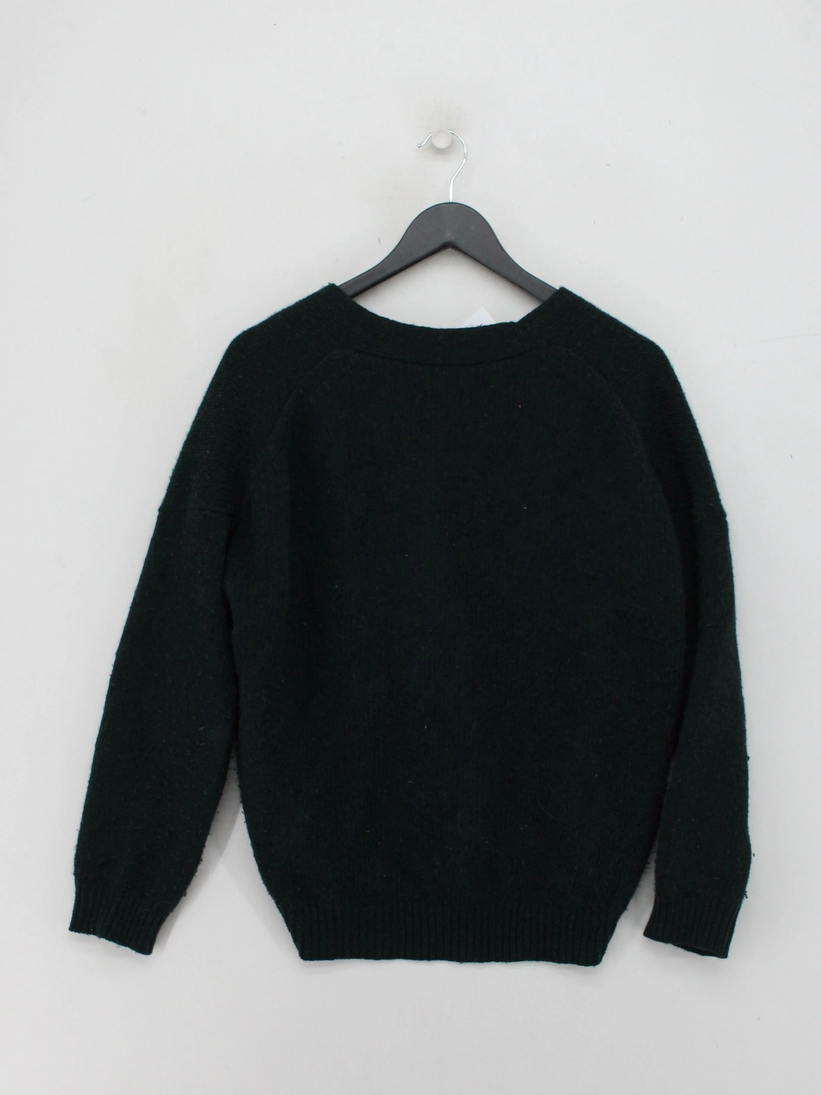 Toast Women's Cardigan L Green 100% Wool V-Neck Cardigan - Image 2