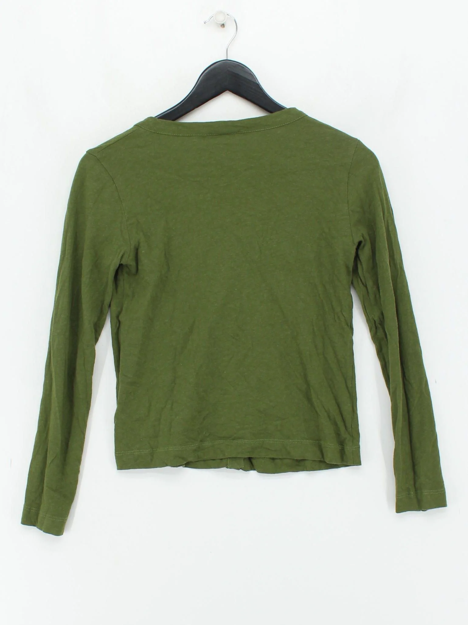Toast Women's Cardigan XS Green Cotton with Rayon V-Neck Cardigan - Image 2