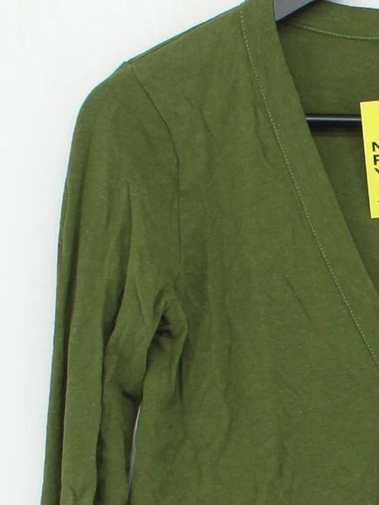 Toast Women's Cardigan XS Green Cotton with Rayon V-Neck Cardigan - Image 4