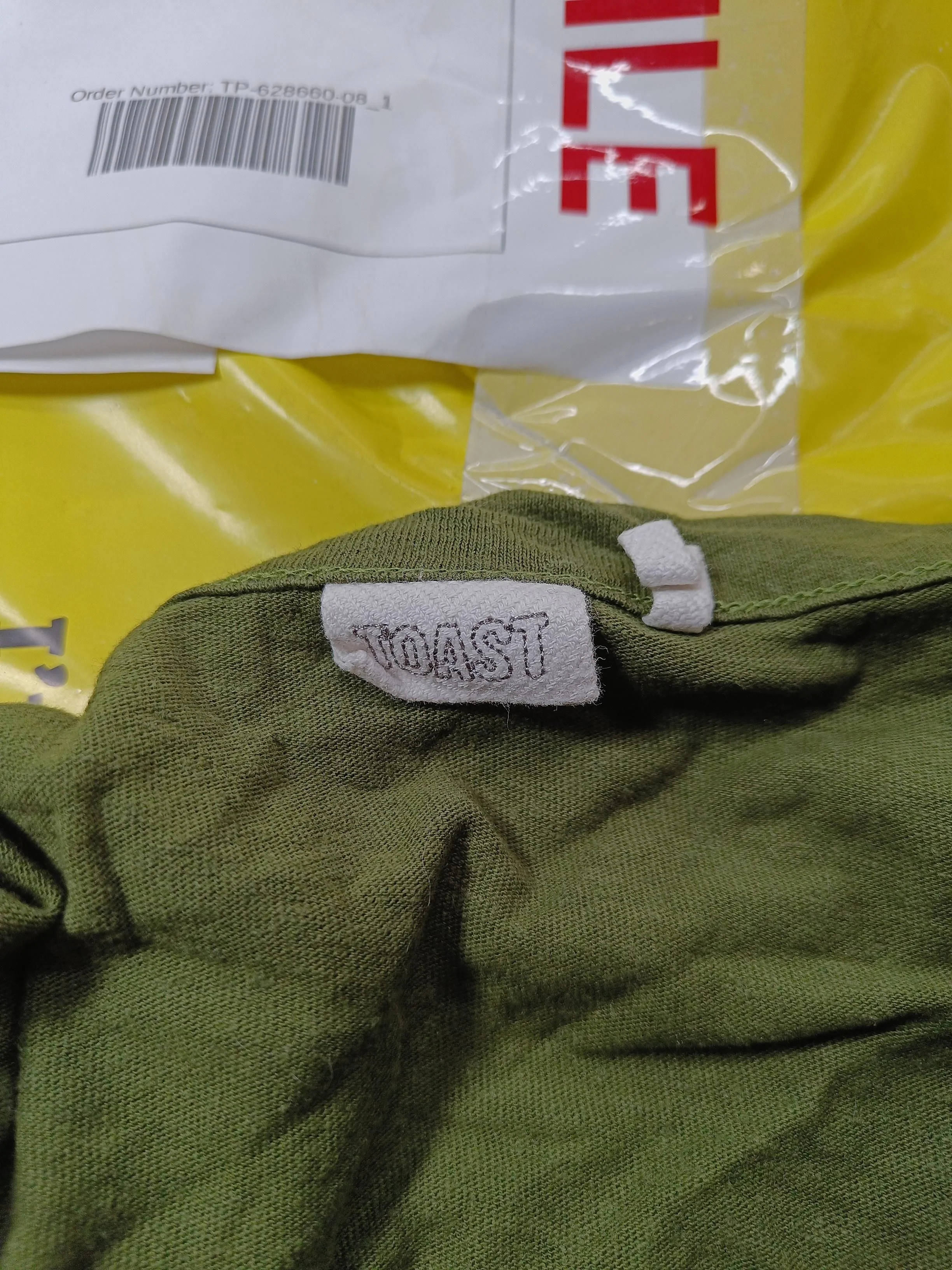 Toast Women's Cardigan XS Green Cotton with Rayon V-Neck Cardigan - Image 5