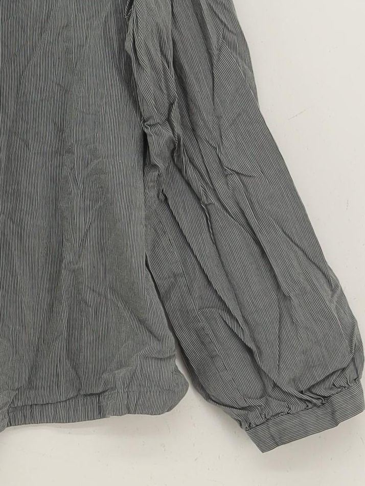 Toast Women's Shirt UK 14 Grey Striped 100% Cotton Long Sleeve Collared Basic - Image 4