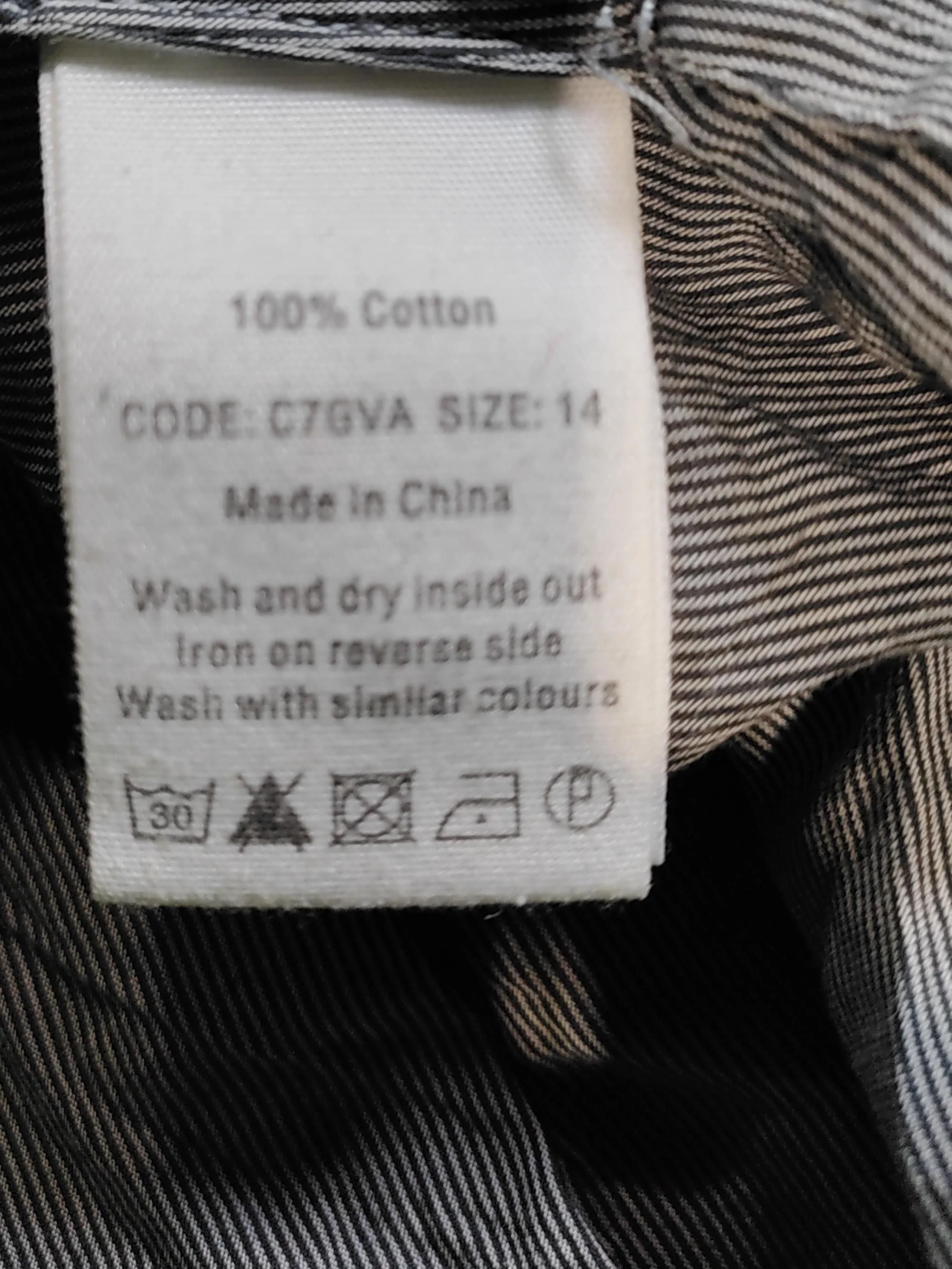 Toast Women's Shirt UK 14 Grey Striped 100% Cotton Long Sleeve Collared Basic - Image 7
