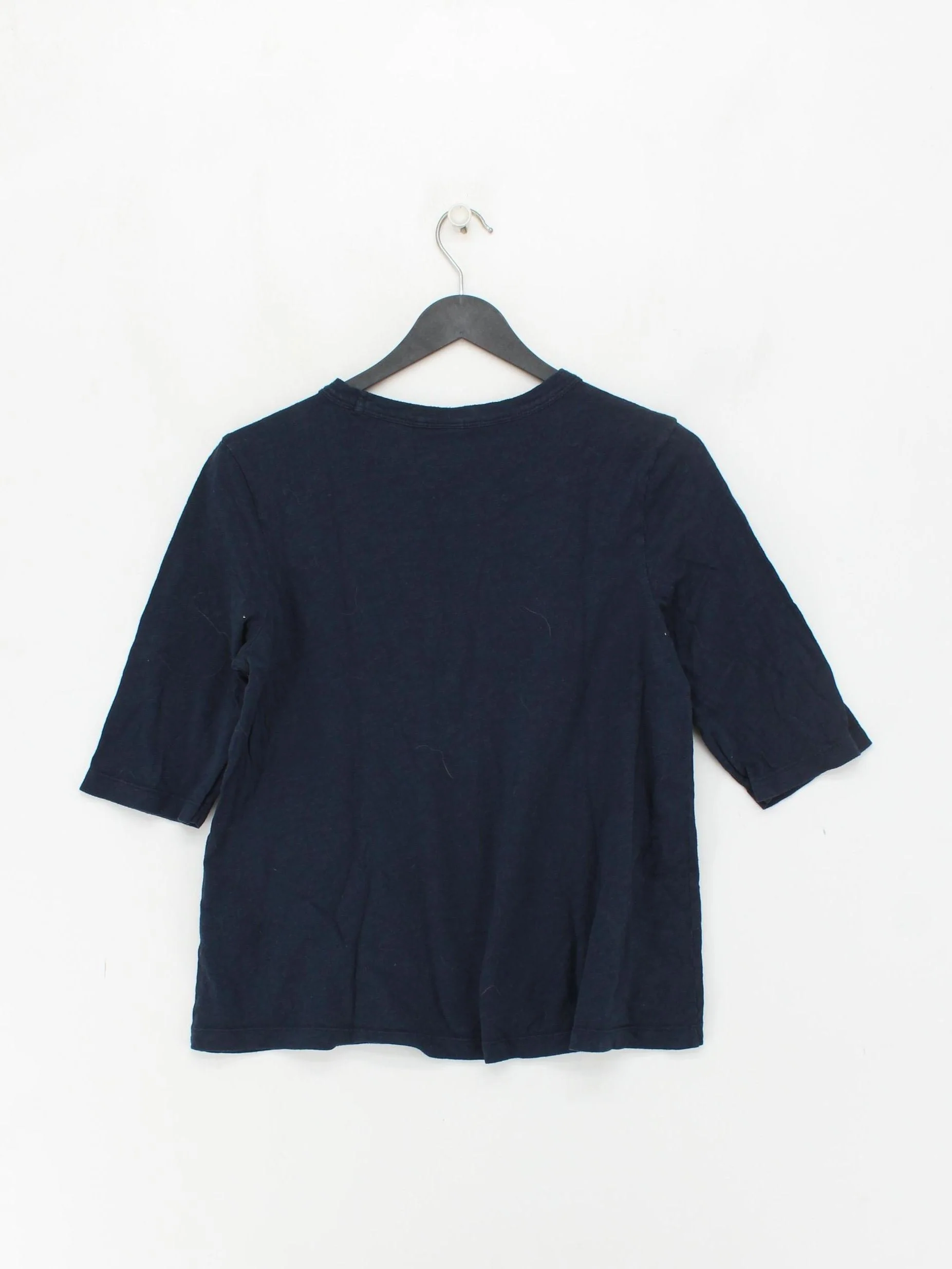 Toast Women's T-Shirt UK 10 Black 100% Cotton Short Sleeve Round Neck Basic - Image 2