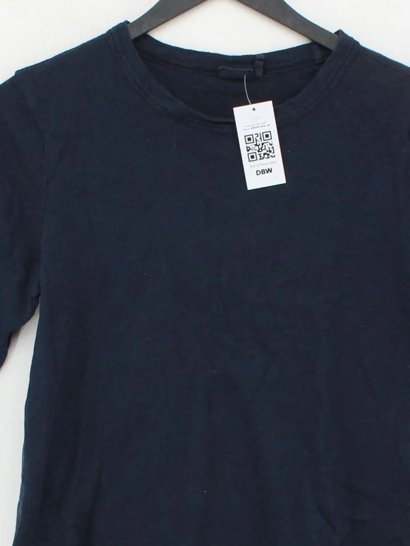 Toast Women's T-Shirt UK 10 Black 100% Cotton Short Sleeve Round Neck Basic - Image 3