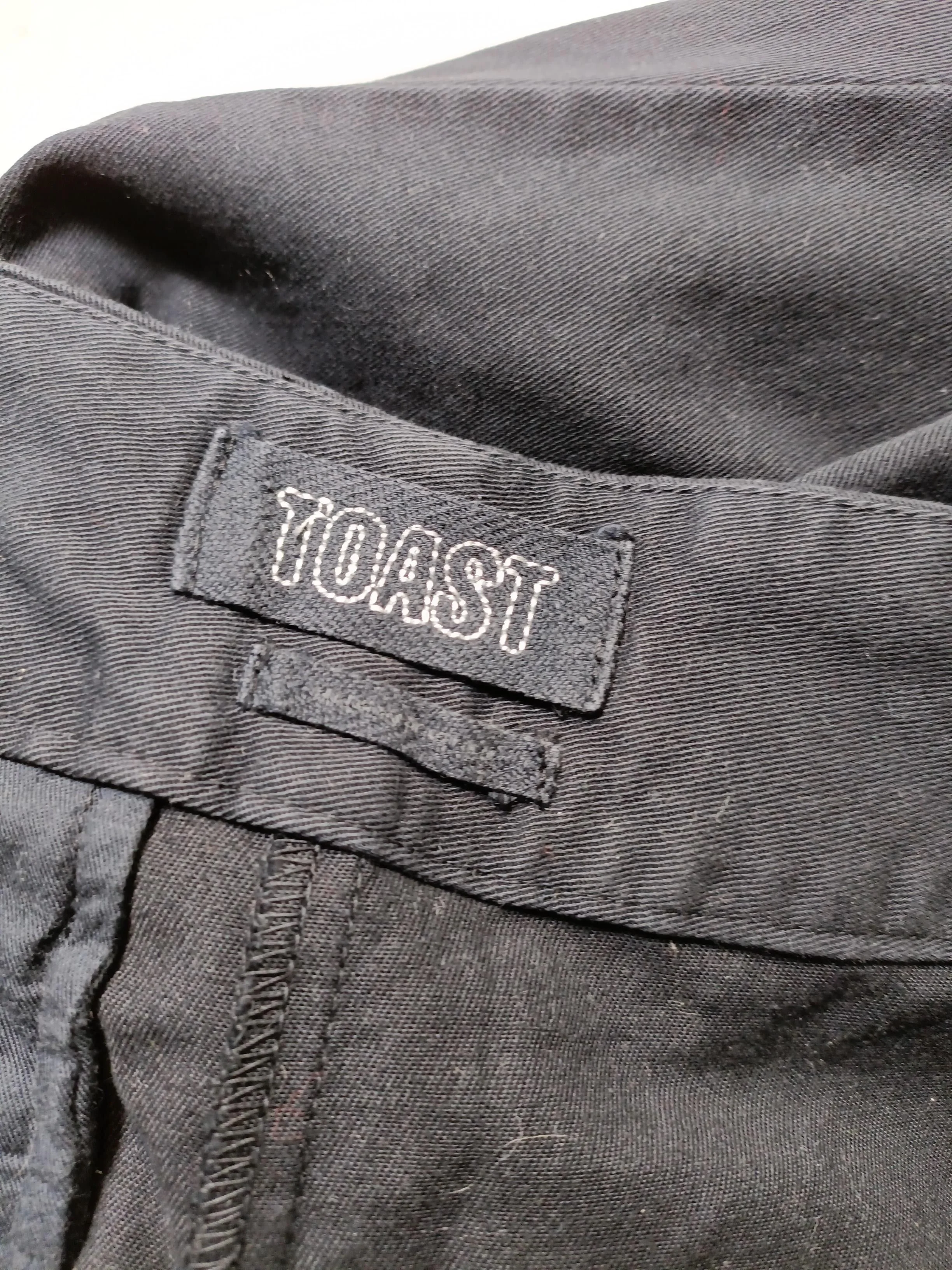 Toast Women's Trousers S Black 100% Cotton Wide-Leg Cropped - Image 5