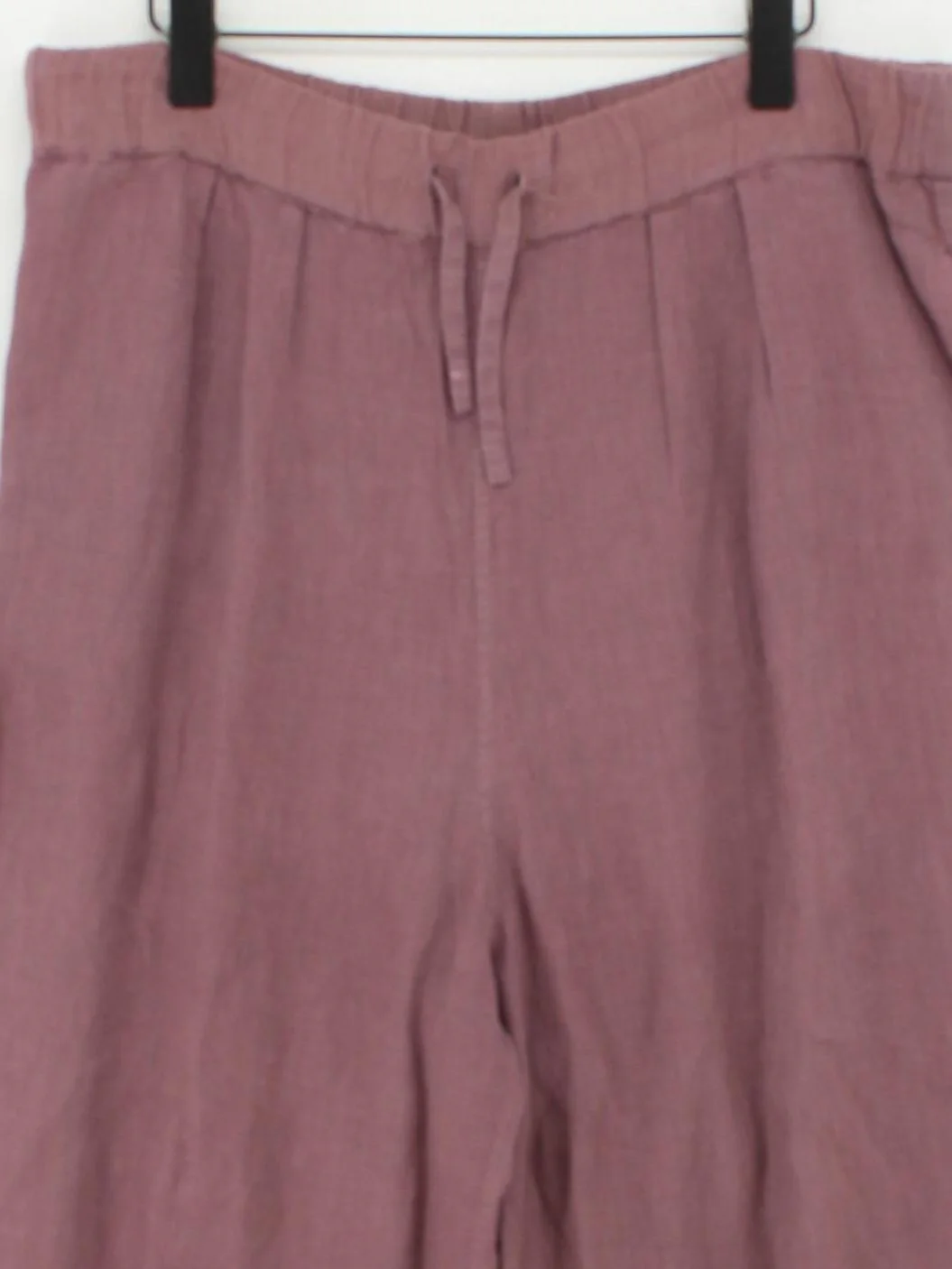 Toast Women's Trousers S Purple 100% Linen Wide-Leg Capri - Image 3