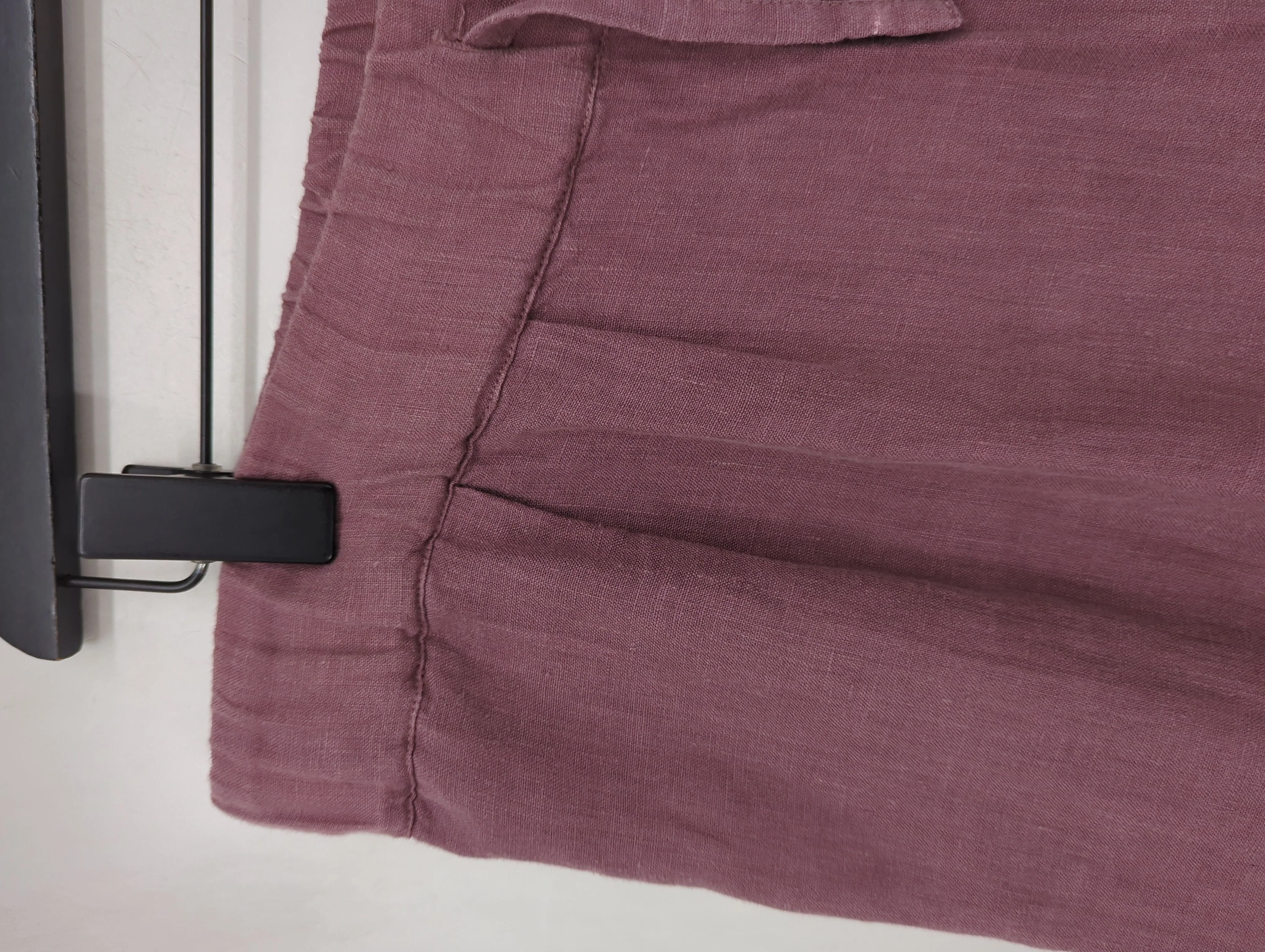 Toast Women's Trousers S Purple 100% Linen Wide-Leg Capri - Image 5
