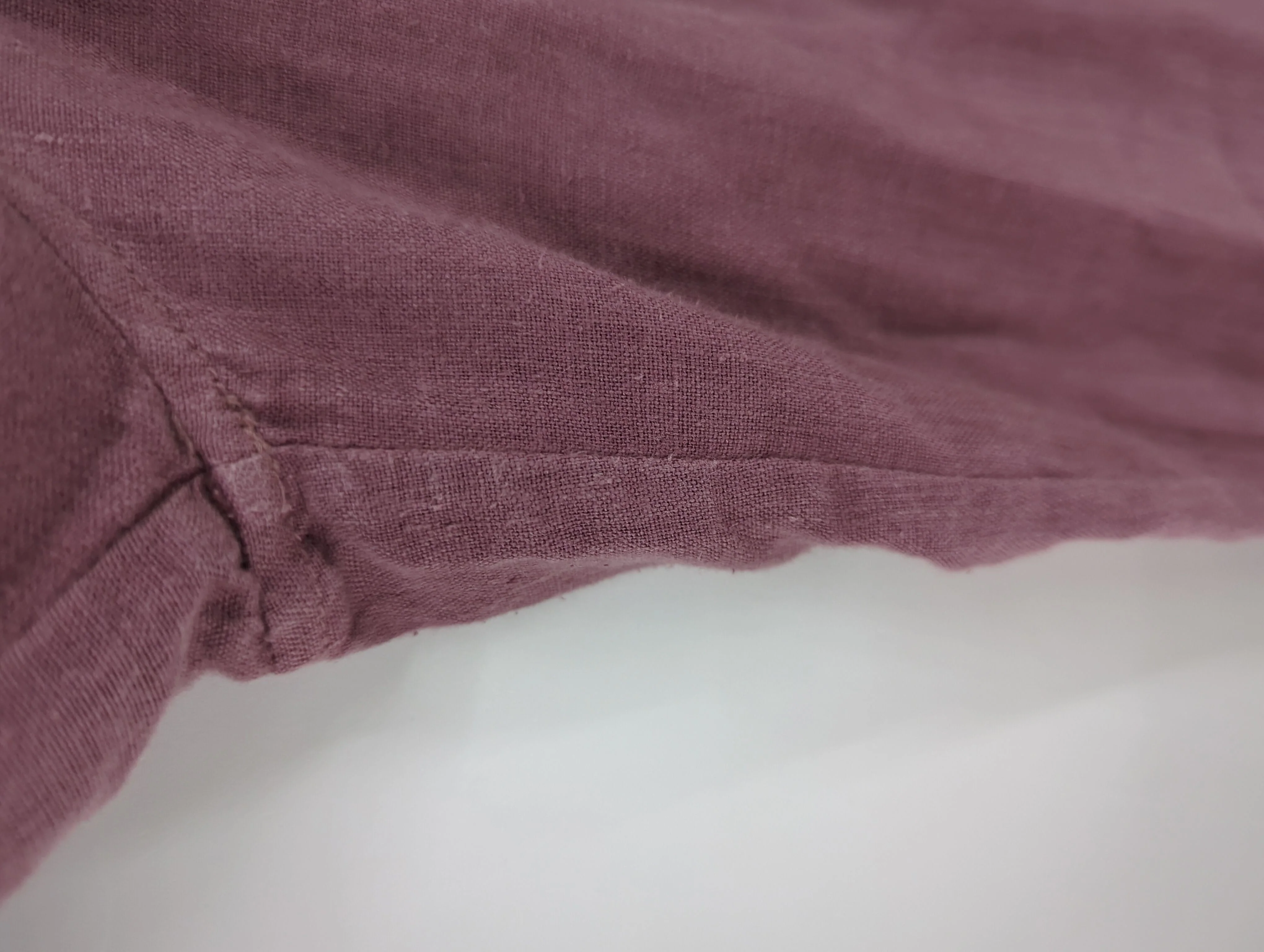 Toast Women's Trousers S Purple 100% Linen Wide-Leg Capri - Image 6