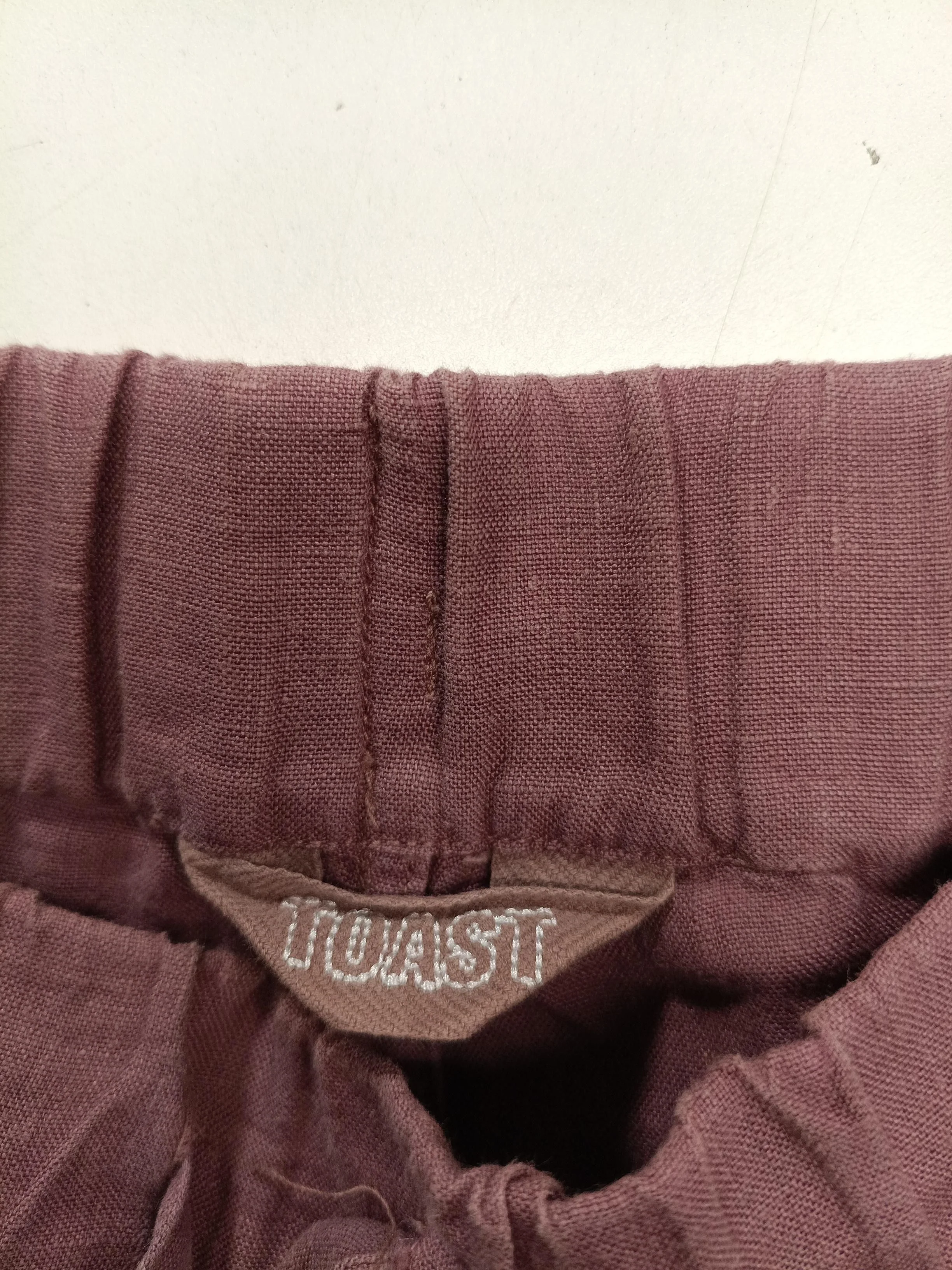 Toast Women's Trousers S Purple 100% Linen Wide-Leg Capri - Image 7