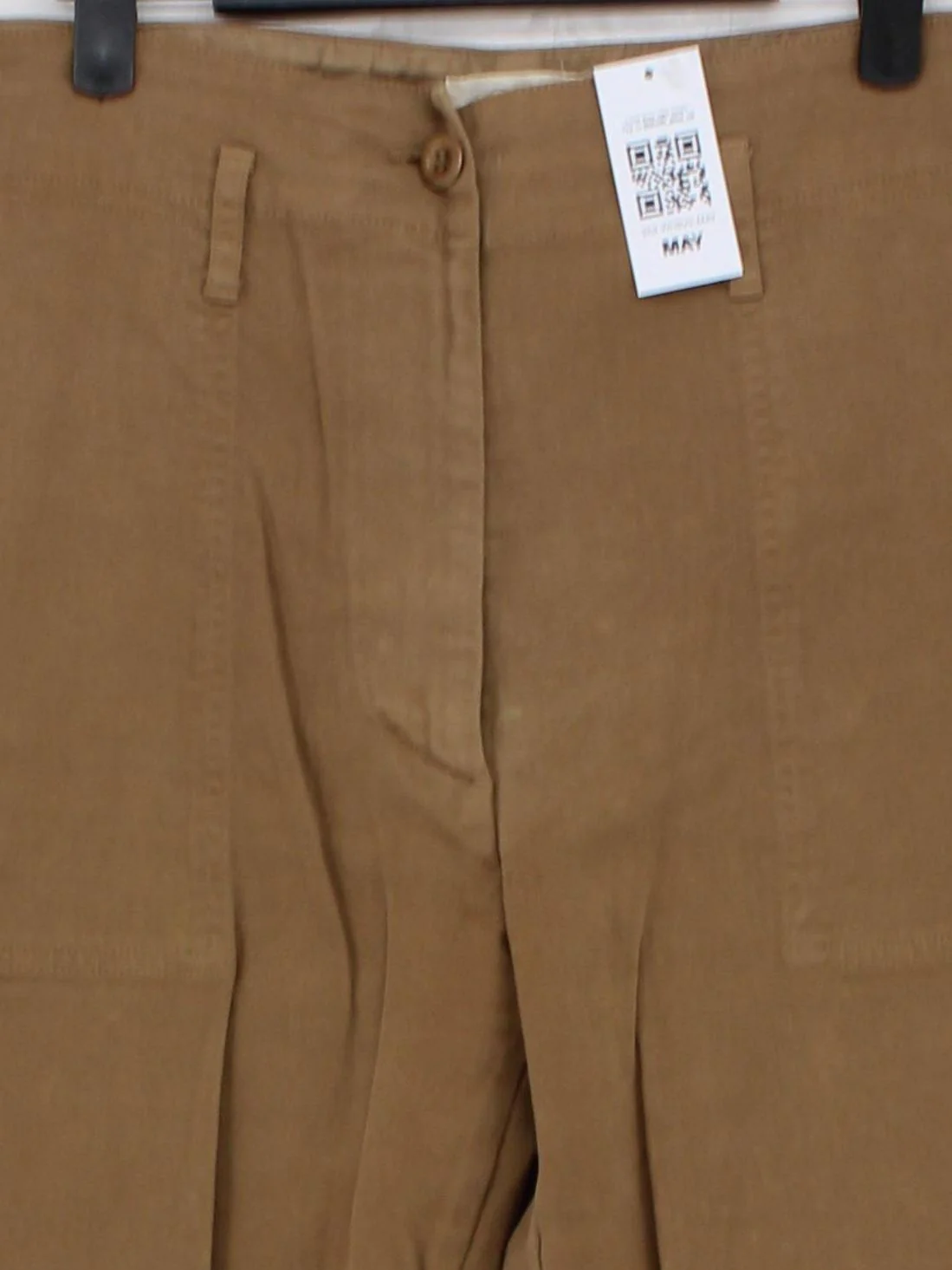 Toast Women's Trousers UK 12 Brown Cotton with Elastane Straight Chino - Image 3