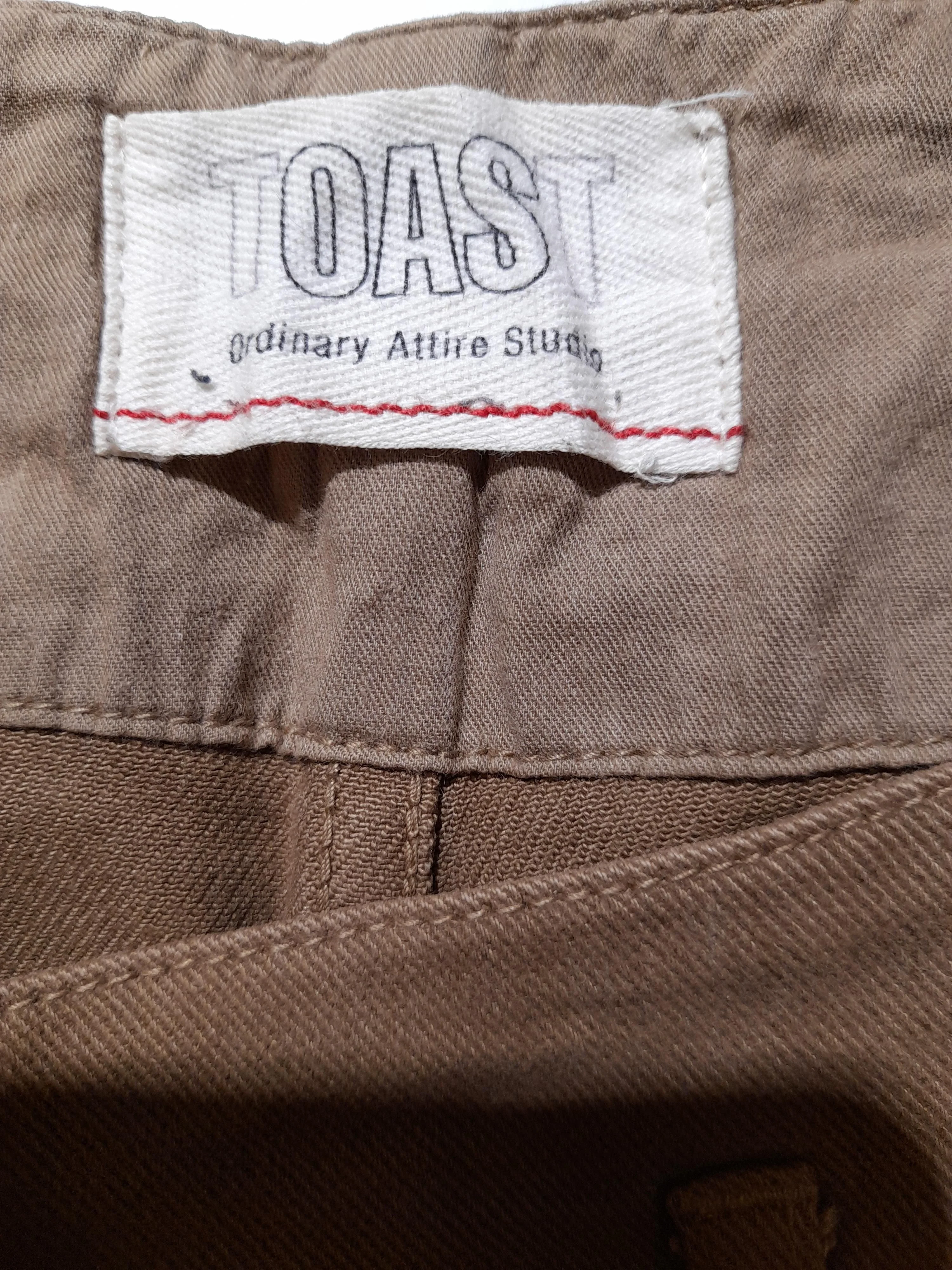 Toast Women's Trousers UK 12 Brown Cotton with Elastane Straight Chino - Image 6