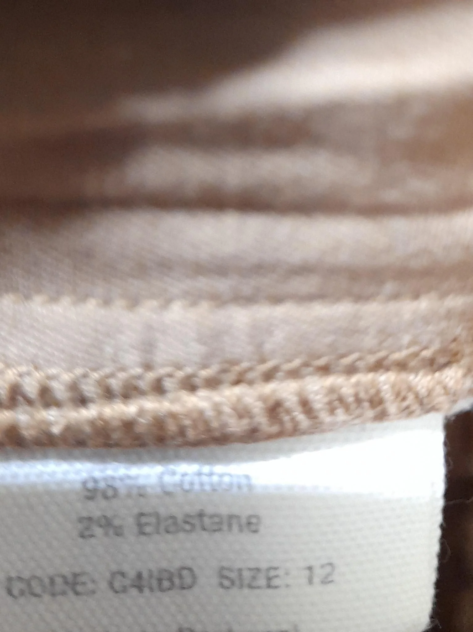 Toast Women's Trousers UK 12 Brown Cotton with Elastane Straight Chino - Image 7