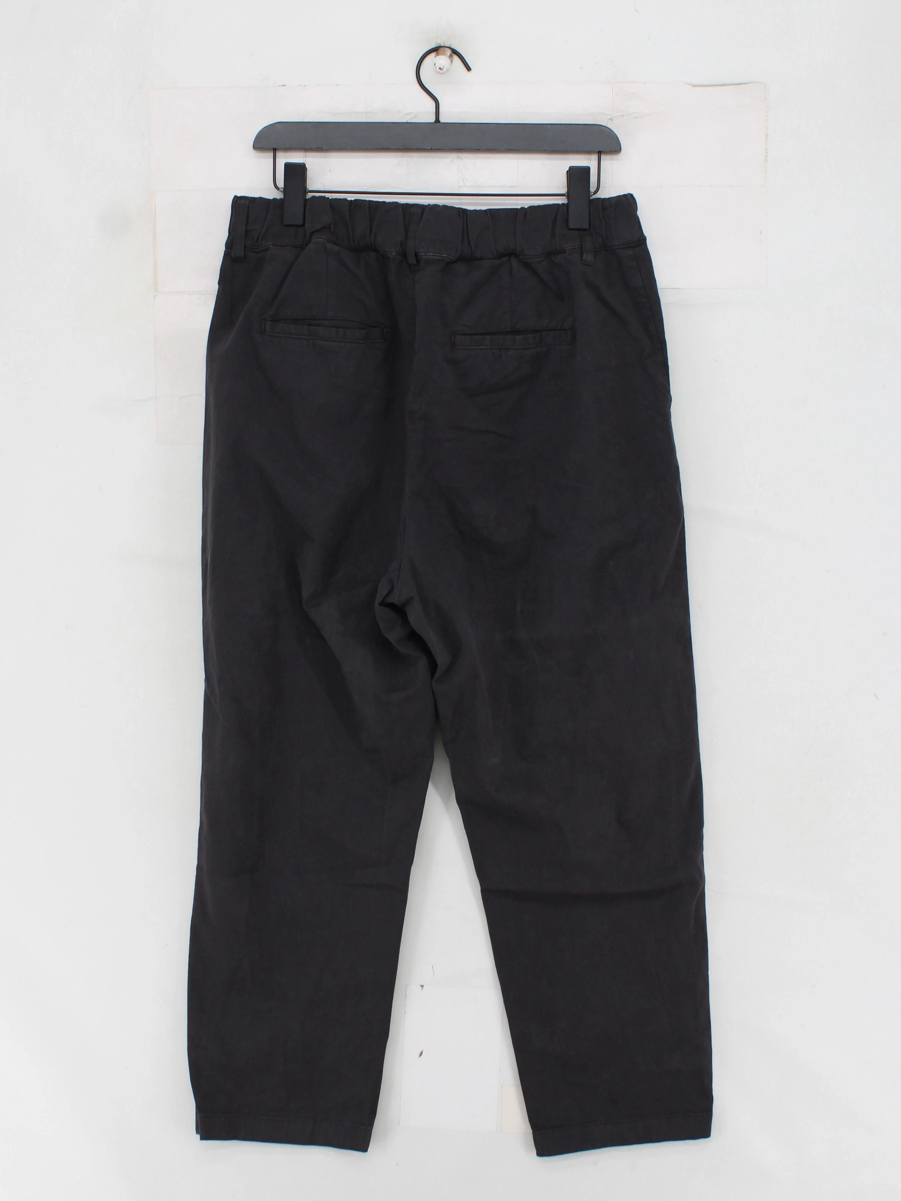 Toast Women's Trousers UK 16 Black Cotton with Elastane Tapered Chino - Image 2