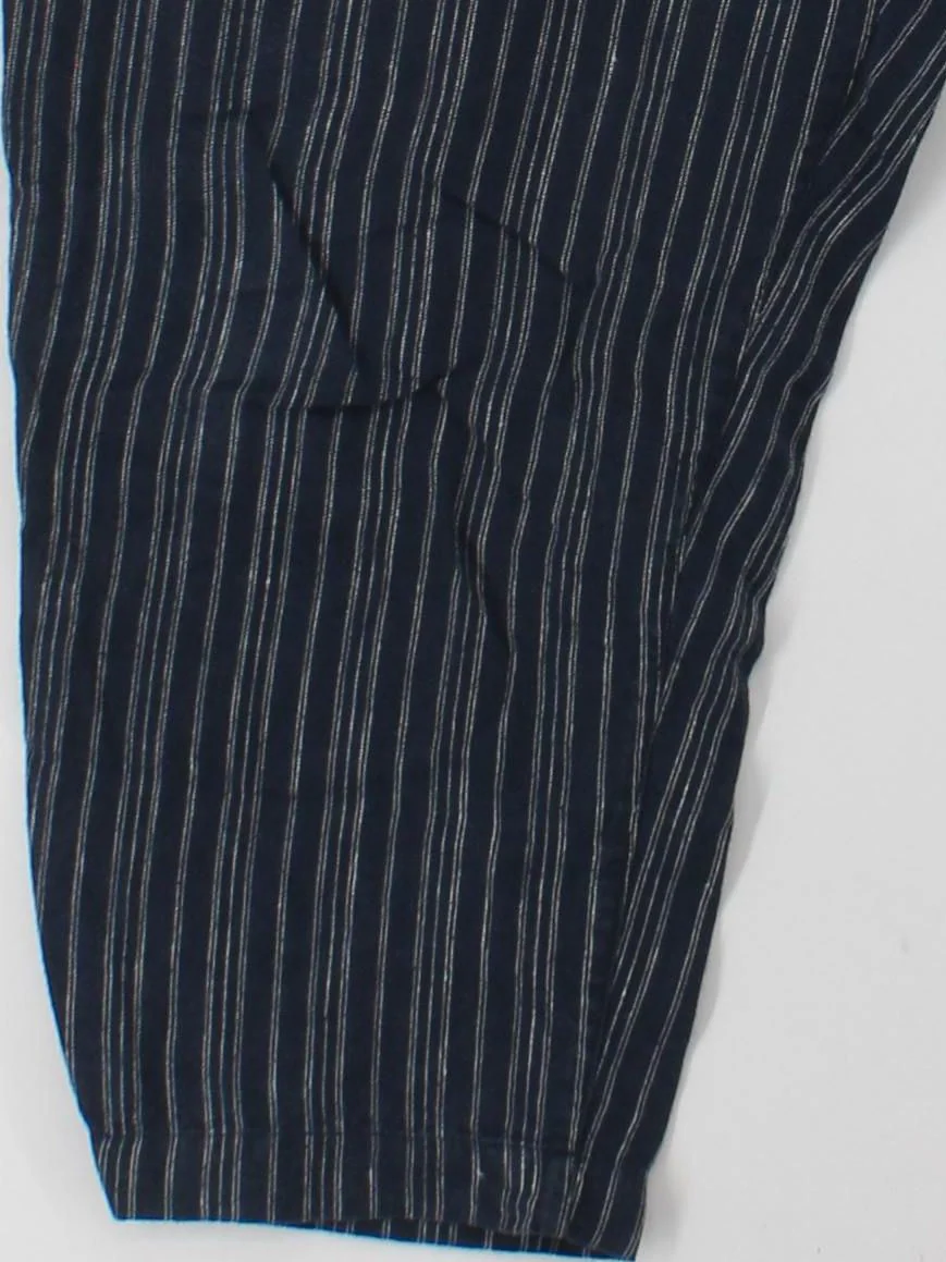 Toast Women's Trousers W 30 in Blue Striped 100% Linen Wide-Leg Chino - Image 4