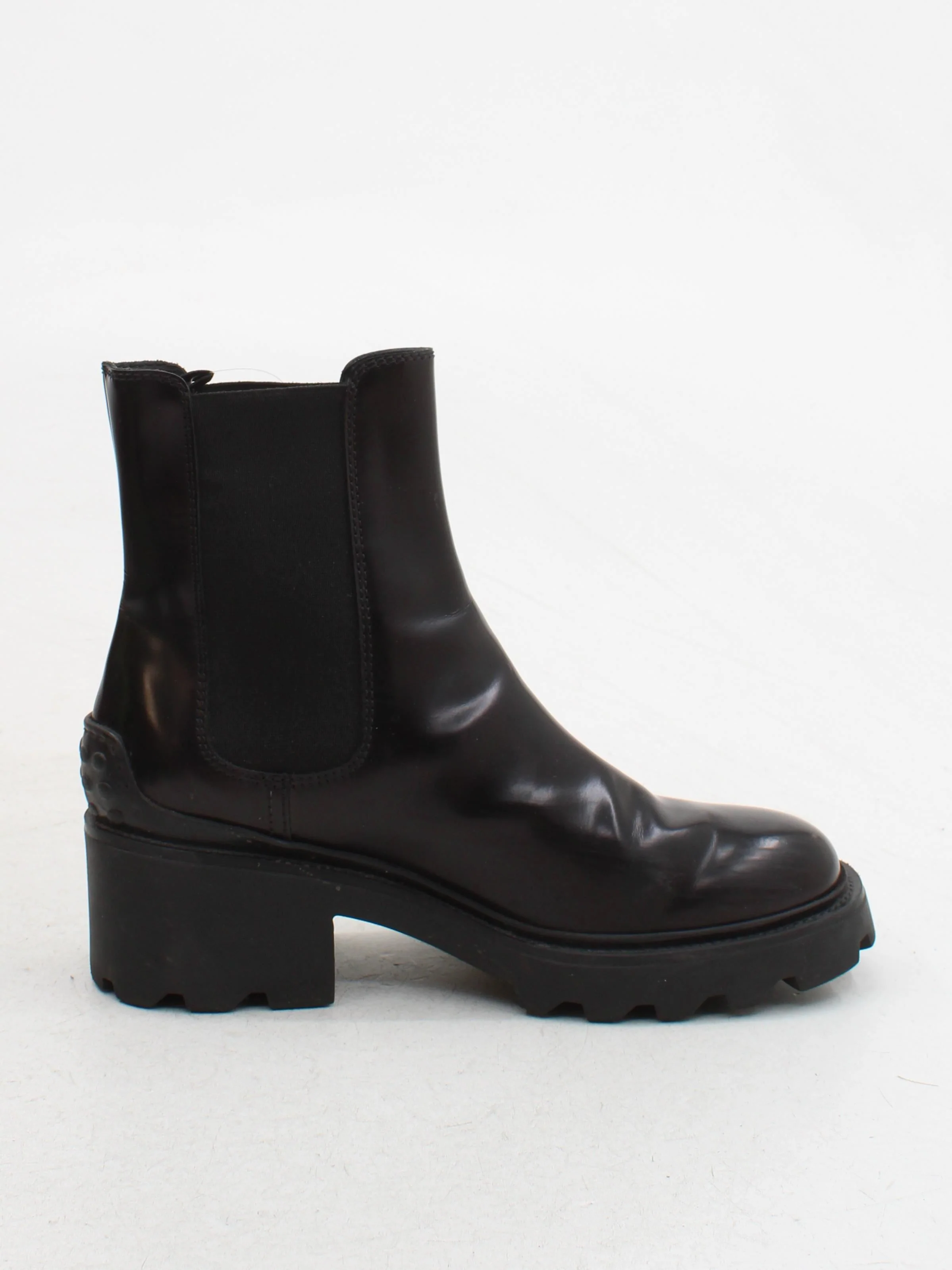 Tod's Women's Boots UK 5.5 Black 100% Leather Chelsea - Image 5