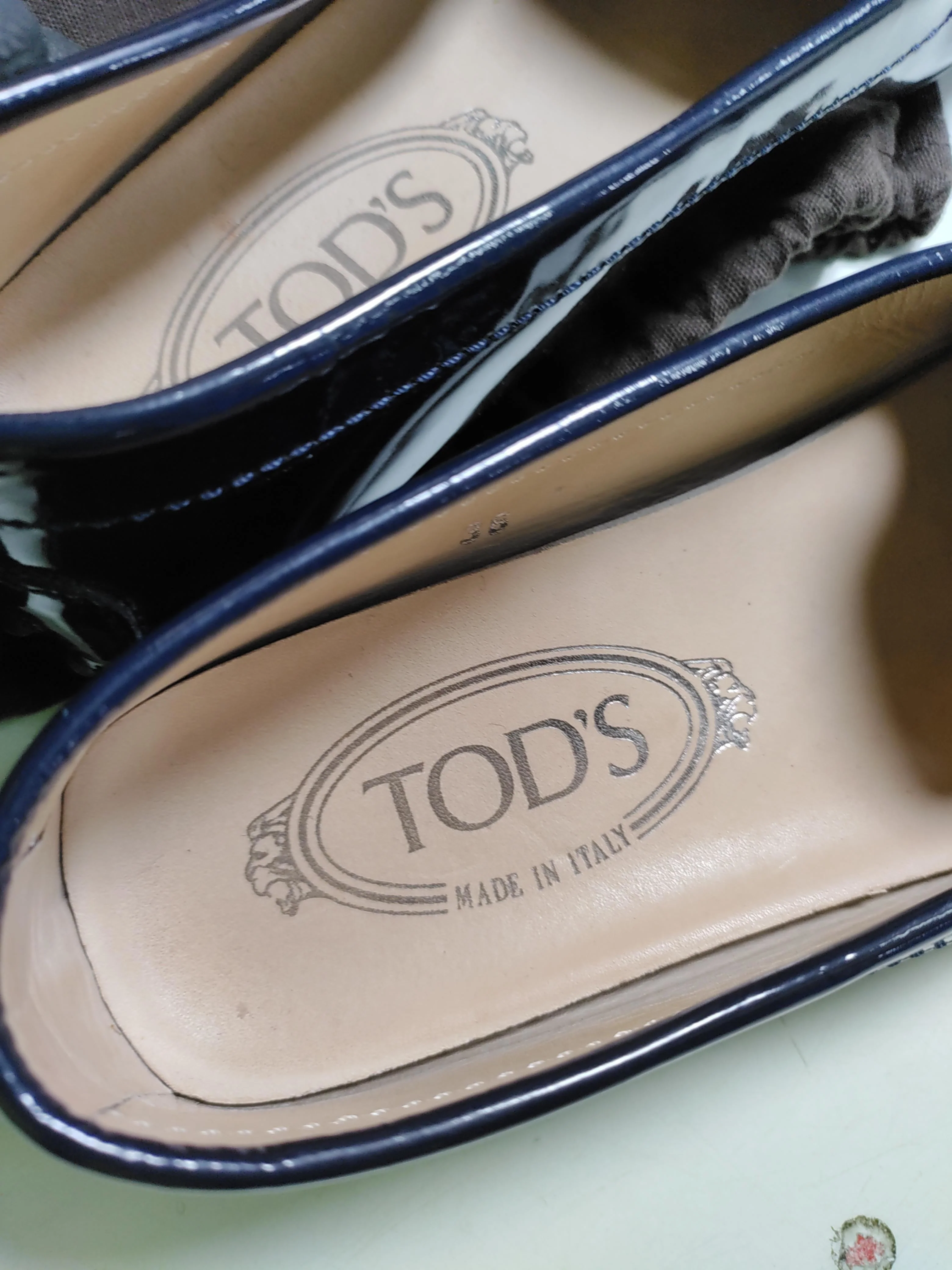 Tod's Women's Flat Shoes UK 3 Blue 100% Leather Loafer - Image 9