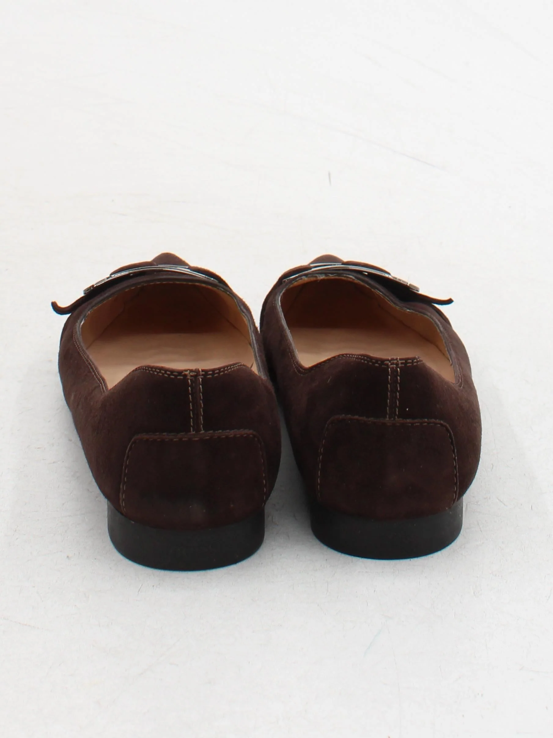 Tod's Women's Flat Shoes UK 5.5 Brown 100% Suede Ballet - Image 3