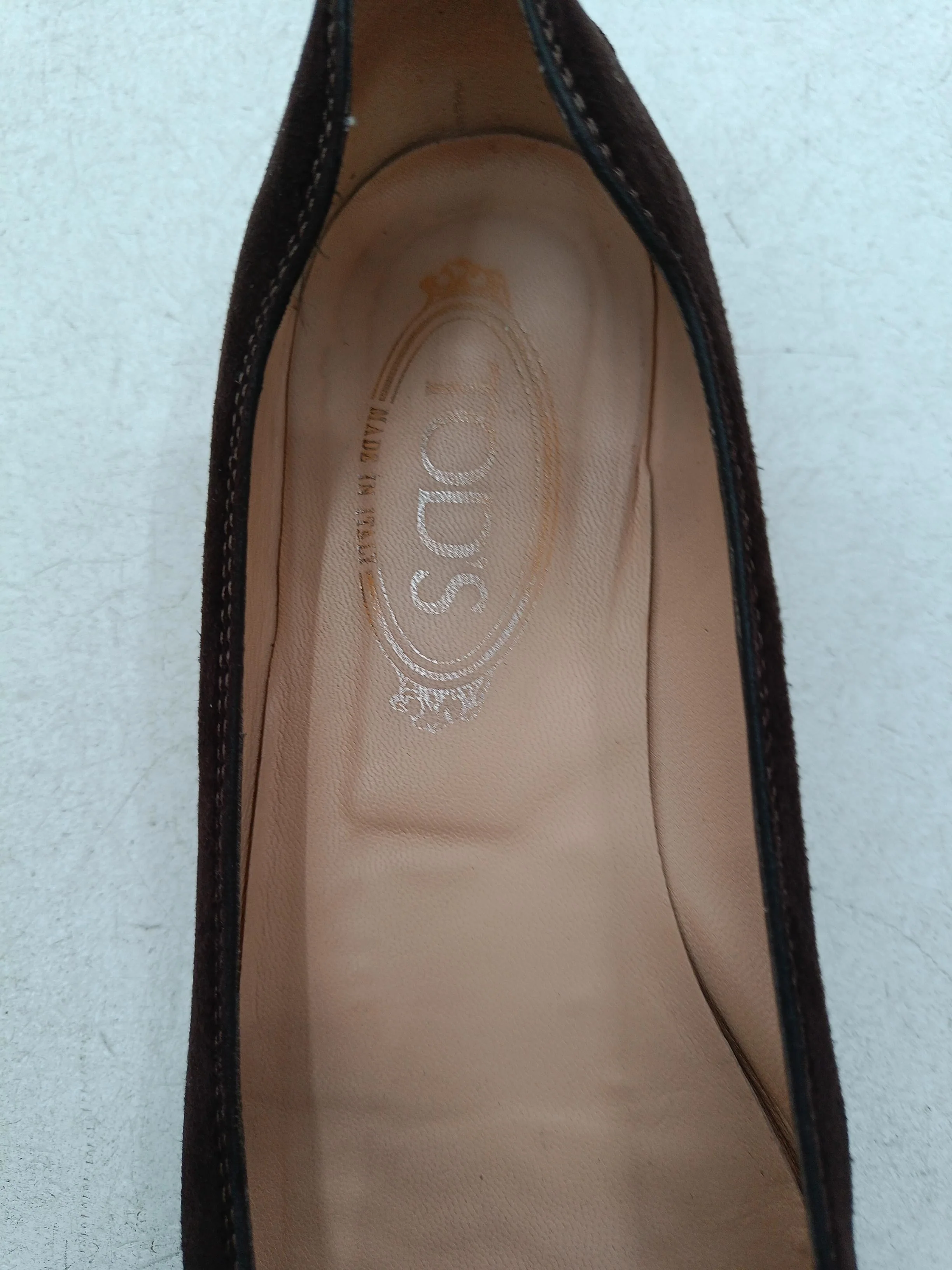 Tod's Women's Flat Shoes UK 5.5 Brown 100% Suede Ballet - Image 6